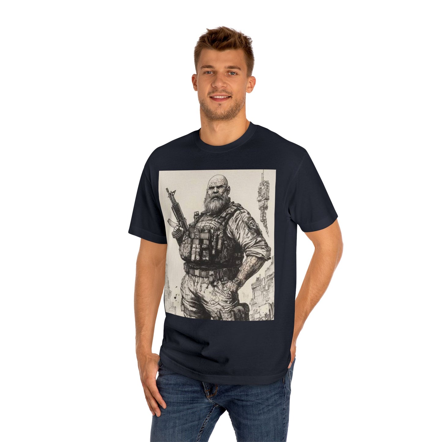 Rugged Hero Graphic Tee for Adventure Enthusiasts