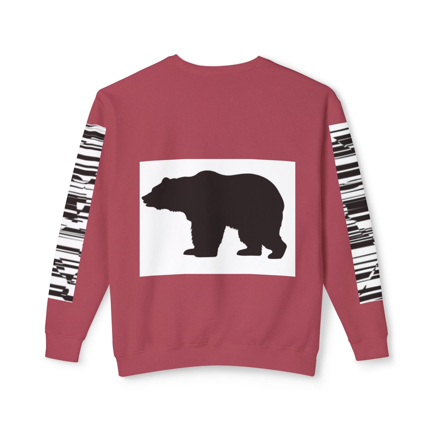 Stylish Bear Graphic Unisex Lightweight Crewneck Sweatshirt