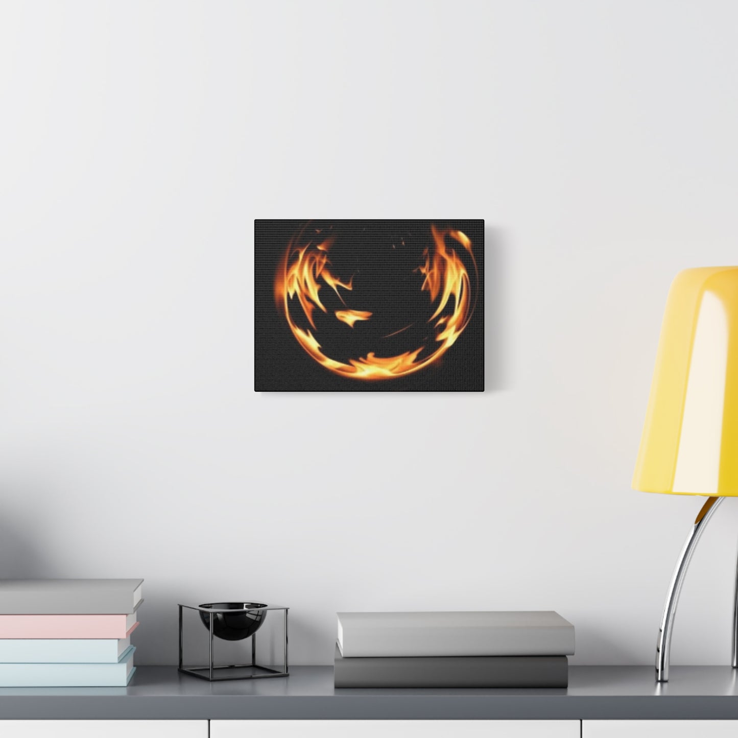 Fire Swirl Matte Canvas Art - Stretched 1.25" Gallery Wrap