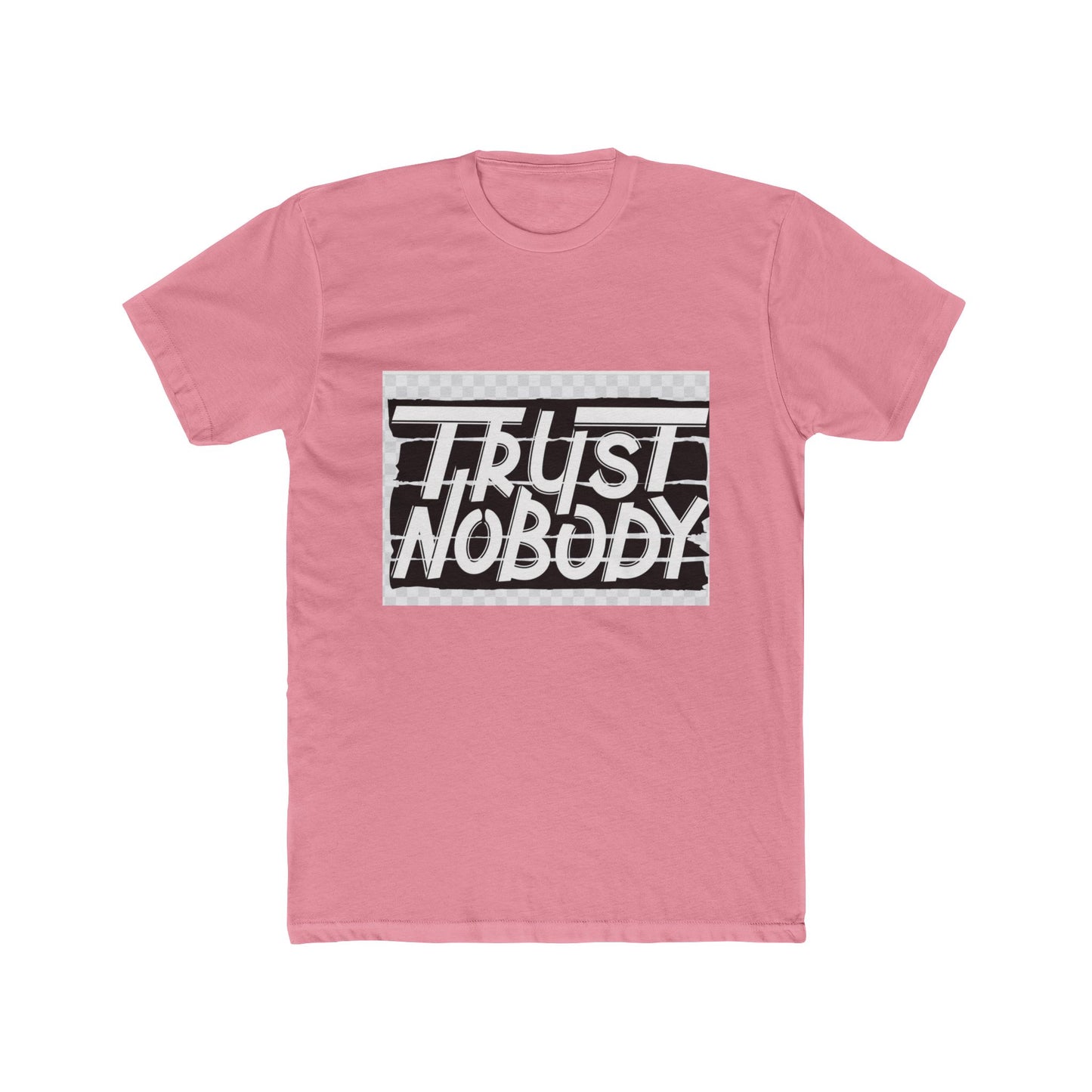 Trust Nobody Unisex Cotton Crew Tee - Trendy Graphic T-Shirt for Casual Style