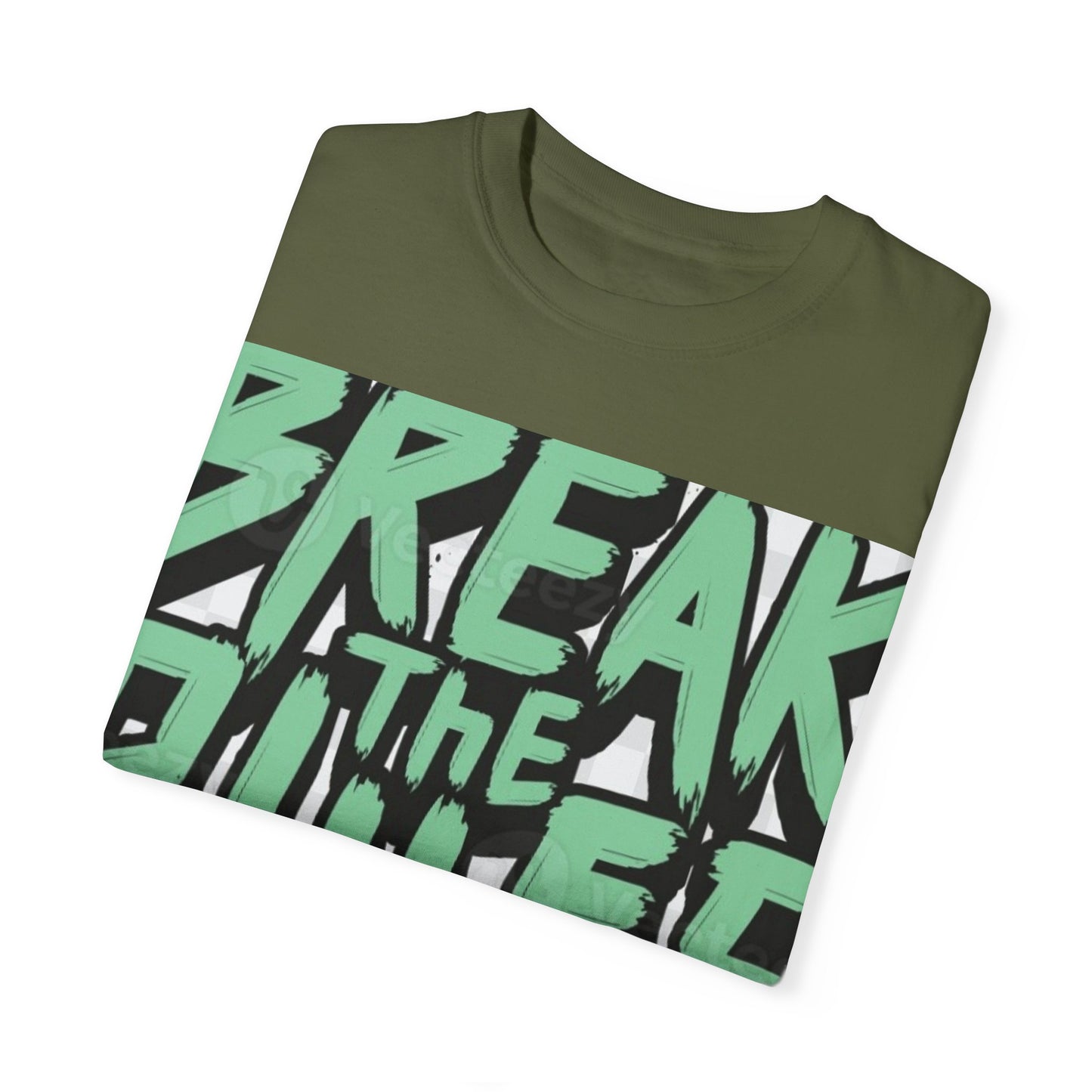 Unisex Garment-Dyed T-shirt - "Break the Rules" Graphic Tee for Creative Spirits