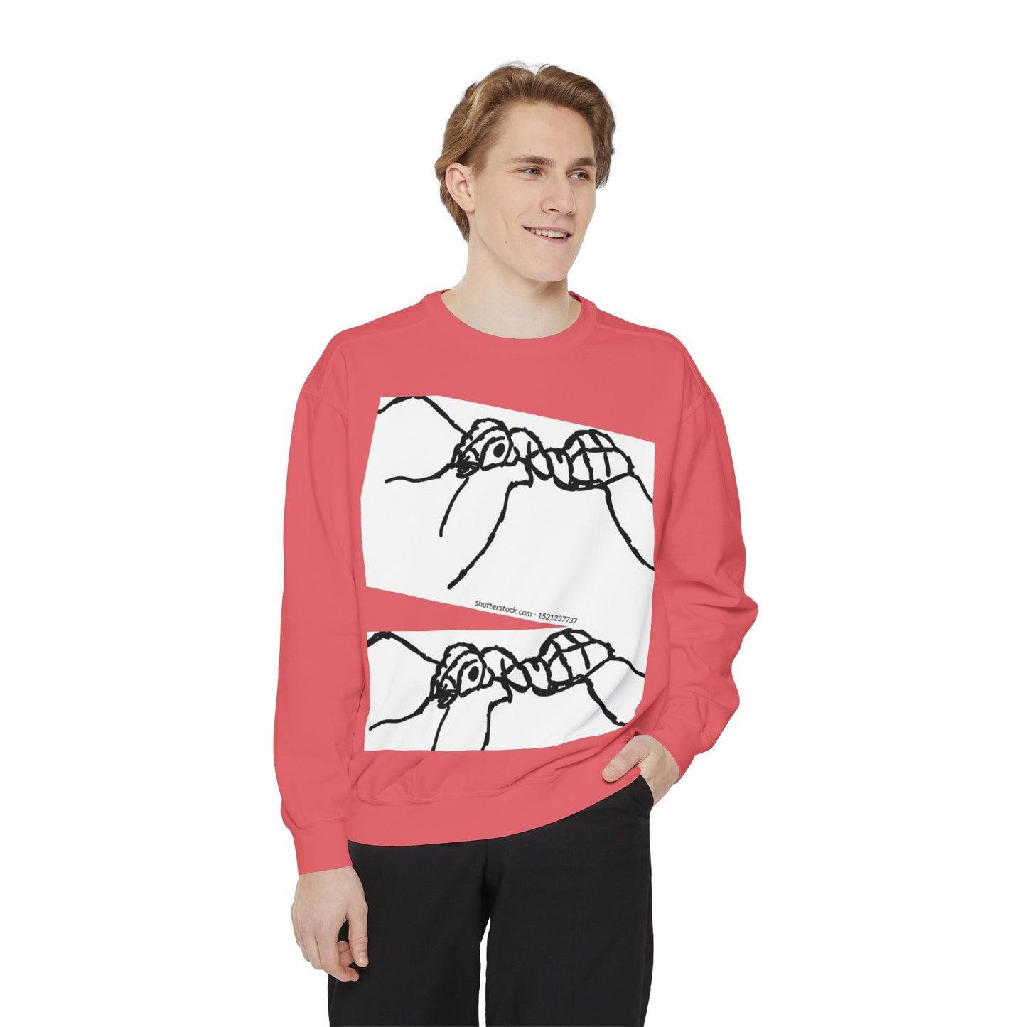 Ant-Inspired Unisex Garment-Dyed Sweatshirt - Unique Nature Lover Gift