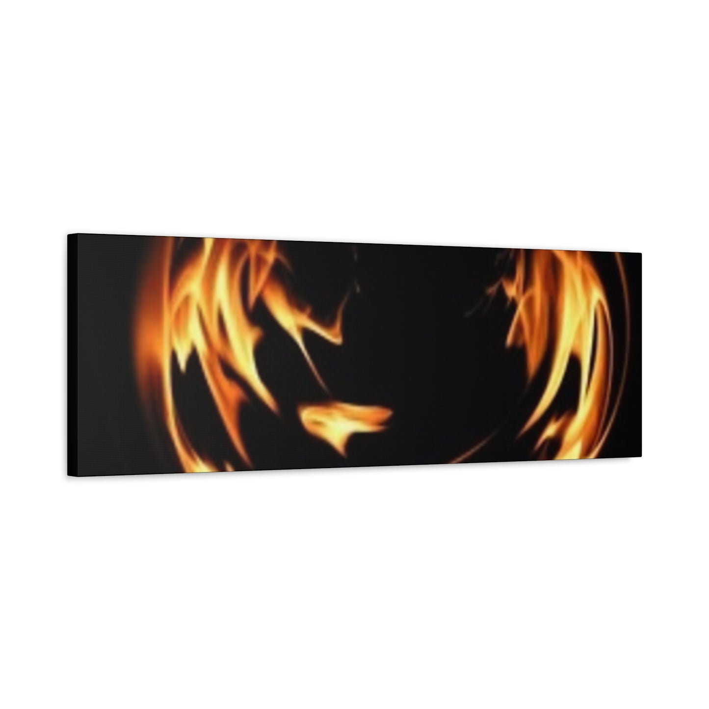Fire Swirl Matte Canvas Art - Stretched 1.25" Gallery Wrap