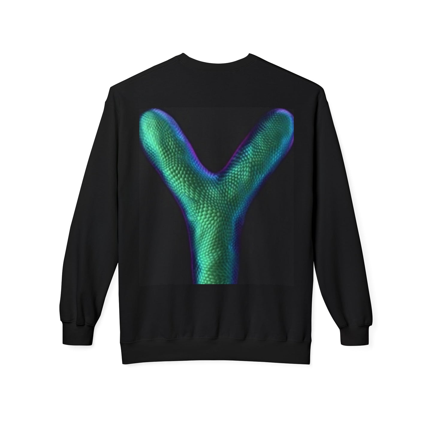 Unisex Y Graphic Fleece Crewneck Sweatshirt - Cozy Modern Style