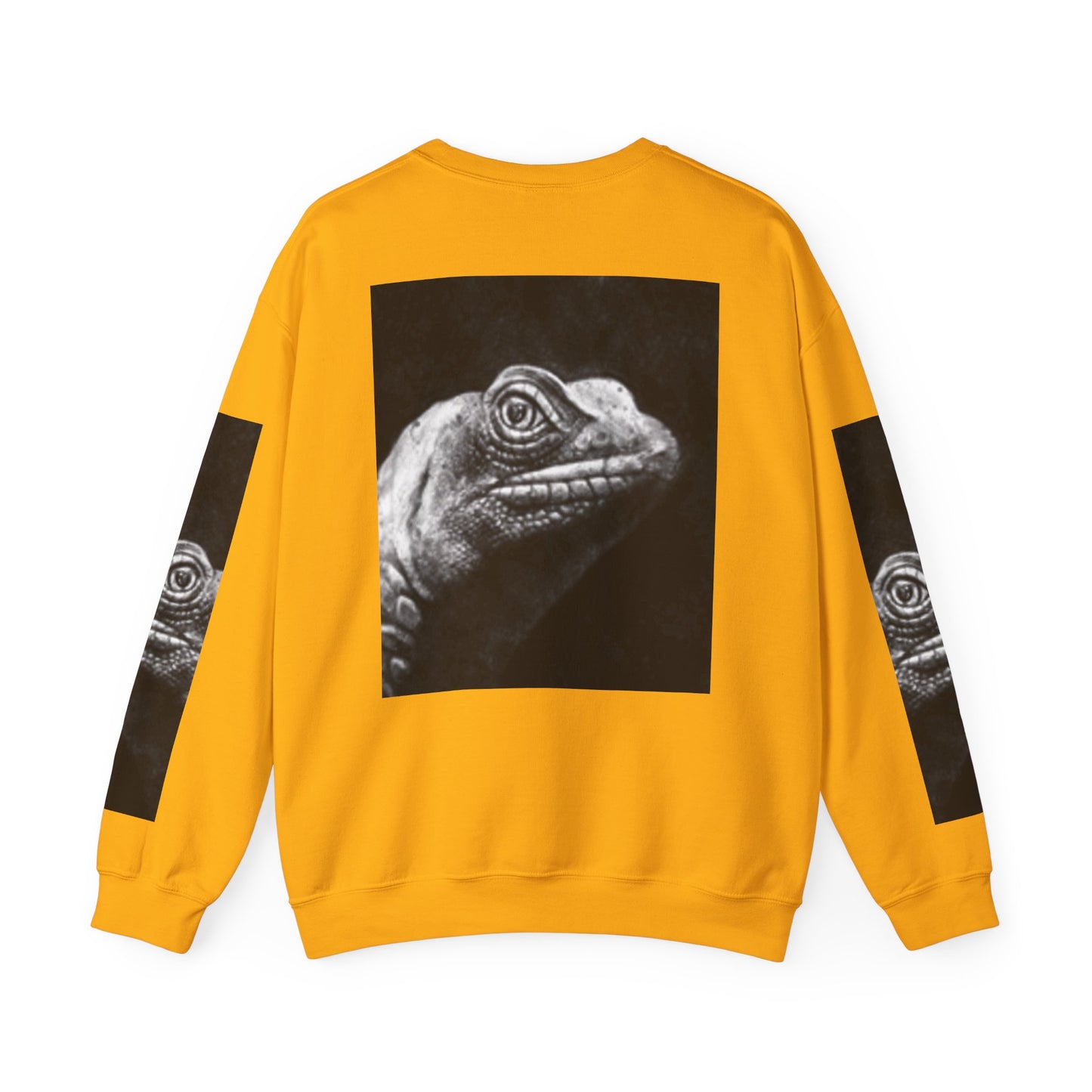Unique Unisex Crewneck Sweatshirt with Bold Lizard Design