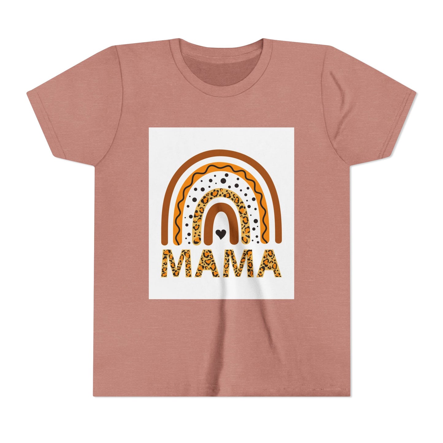 Mama Rainbow Youth Tee - Trendy Short Sleeve T-Shirt for Kids