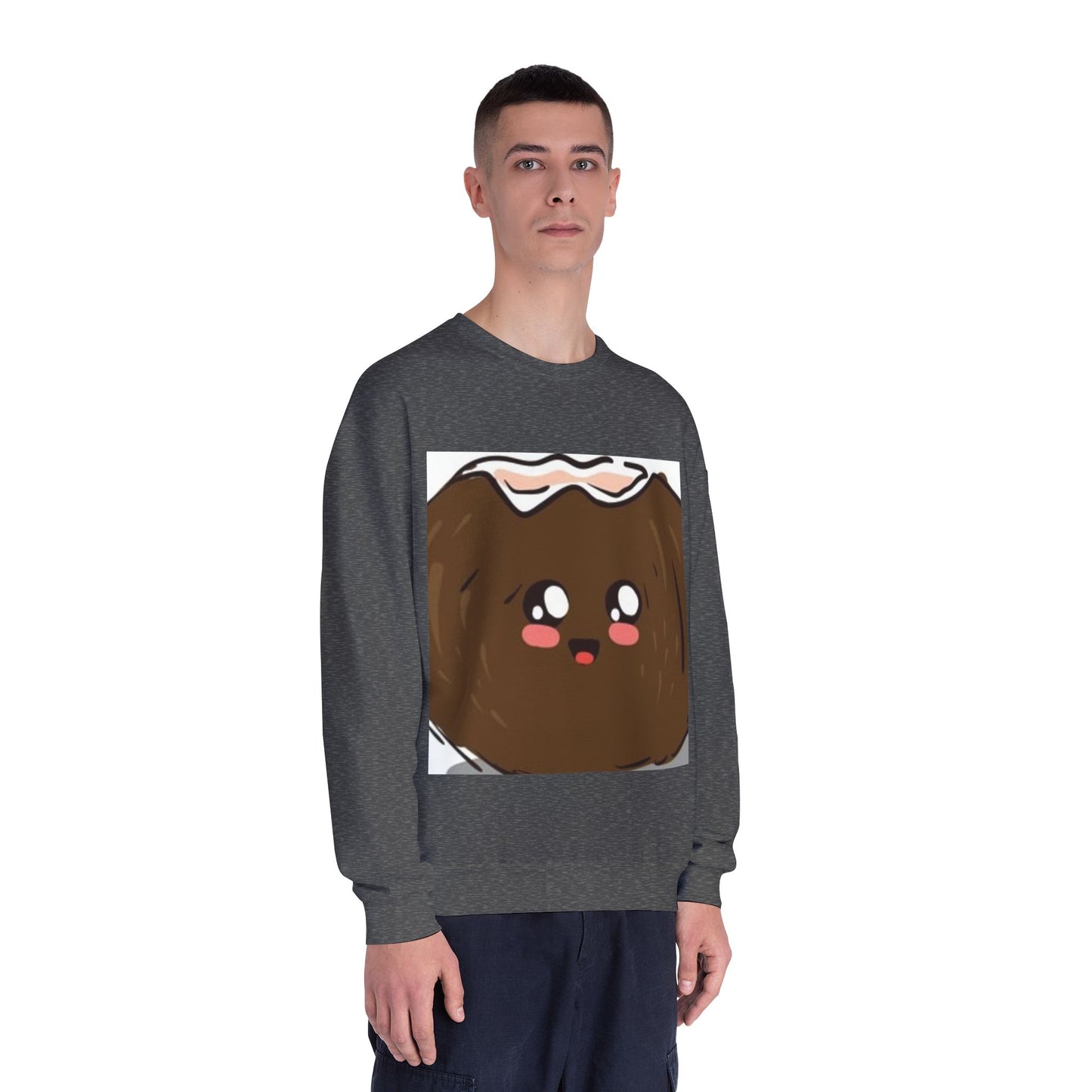 Cute Kawaii Coconut Crewneck Sweatshirt | Unisex Sweatshirt for Food Lovers