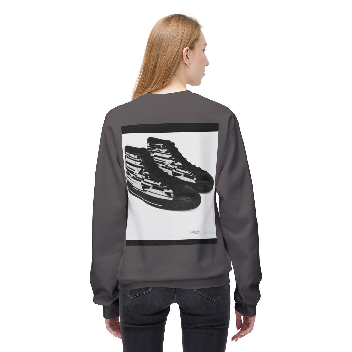 Cool Rhino and Sneakers Fleece Sweatshirt for Trendsetters