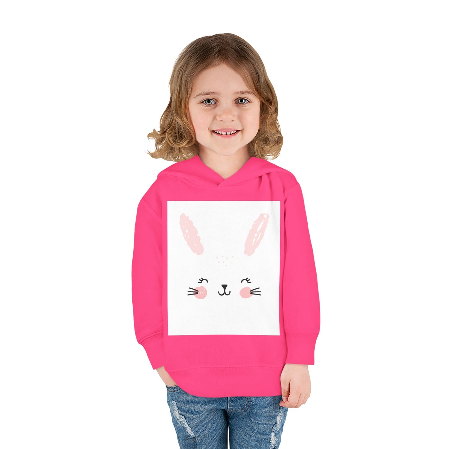Cute Bunny Hoodie for Toddlers - Cozy Fleece Pullover