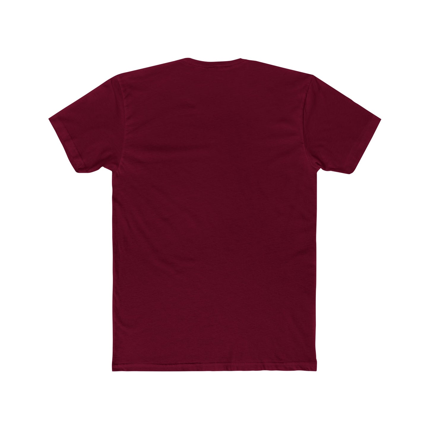 Unisex Cotton Crew Tee - Edgy Red Abstract Design