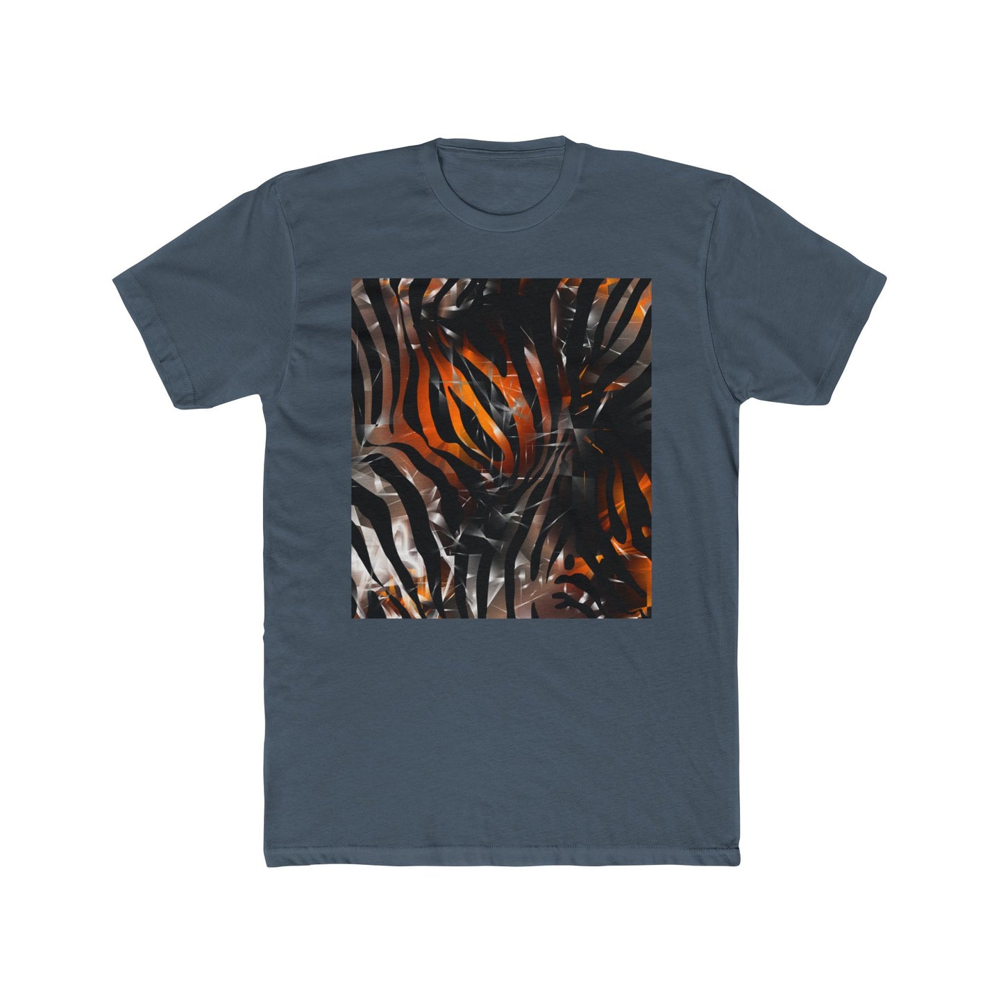 Abstract Jungle Unisex Cotton Crew Tee - Trendy Graphic Shirt for Nature Lovers