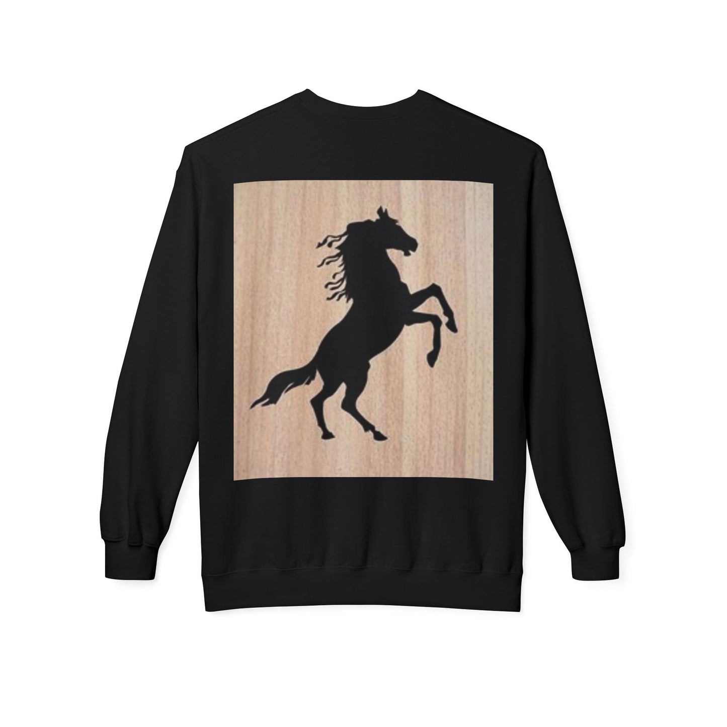 Equestrian Silhouette Fleece Sweatshirt - Perfect for Horse Lovers