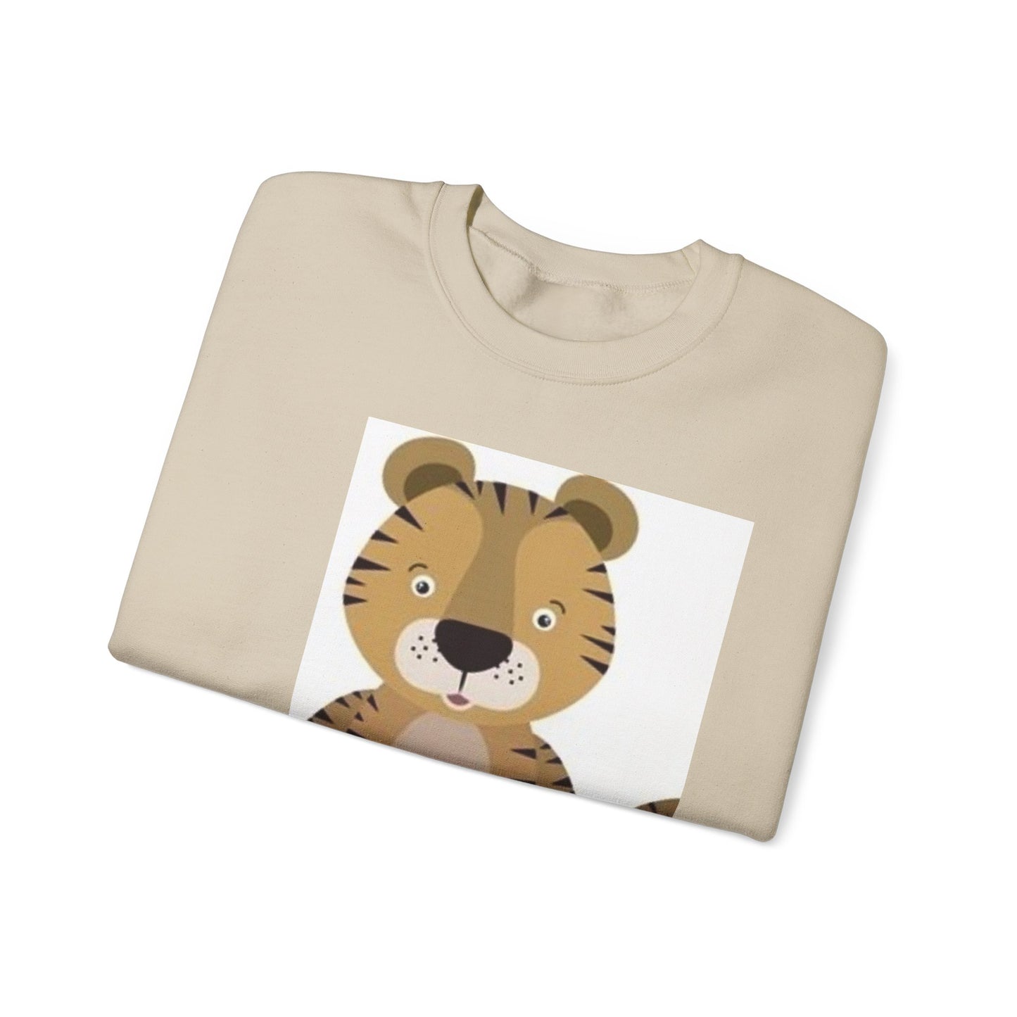 Cute Tiger Design Unisex Heavy Blend Crewneck Sweatshirt