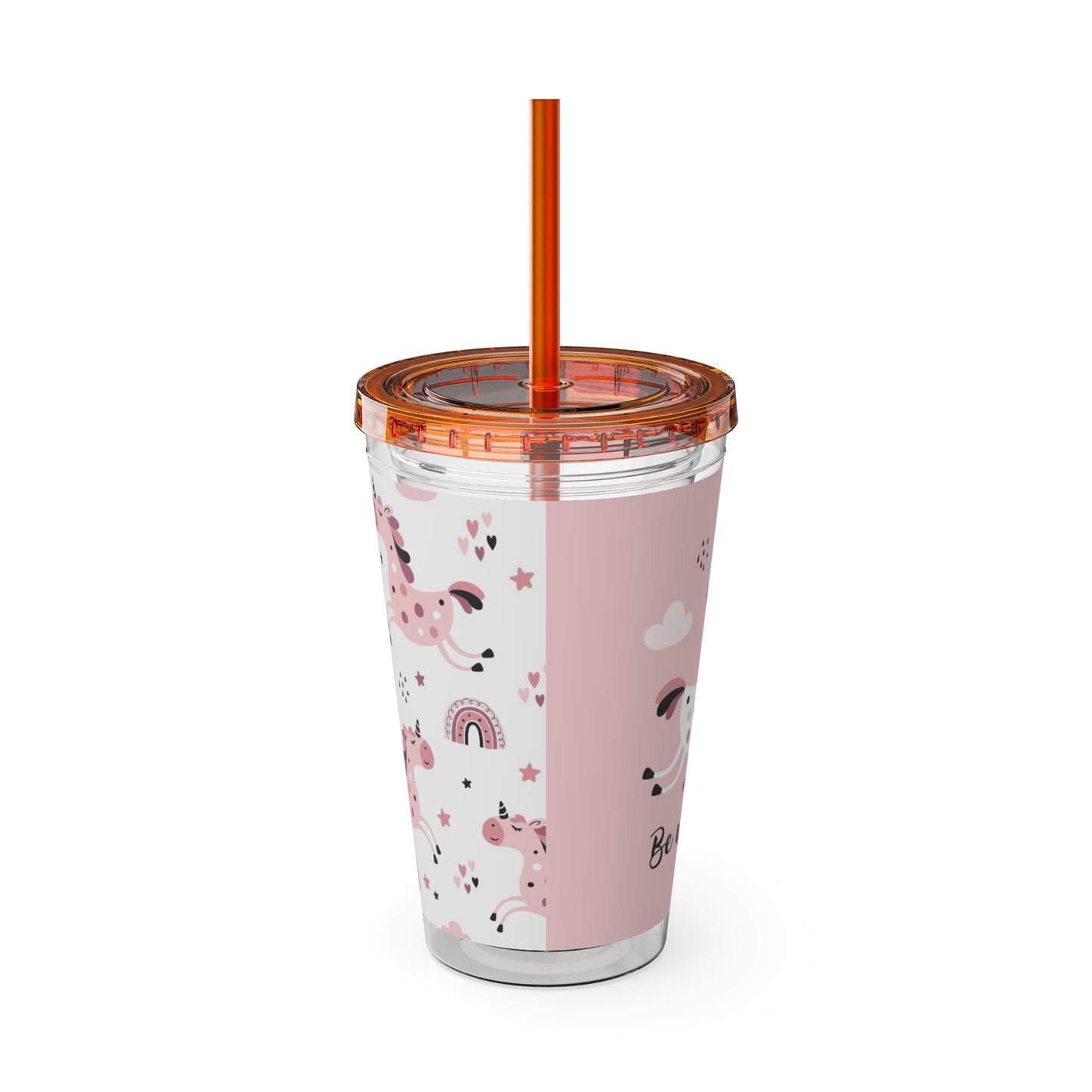 Sunsplash Unicorn Tumbler – 16oz Drinkware with Straw, Perfect for Kids & Unicorn Lovers