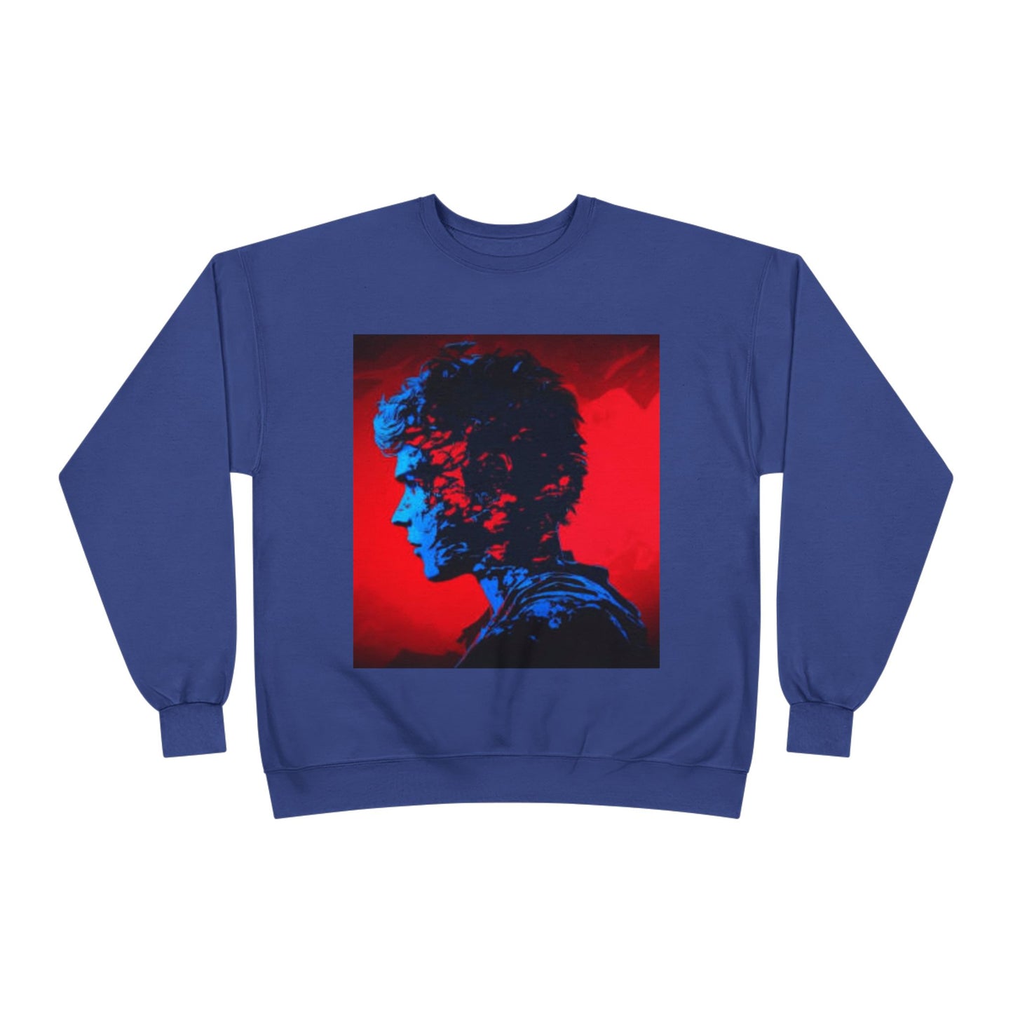 Vibrant Unisex EcoSmart® Crewneck Sweatshirt - Artistic Profile Design