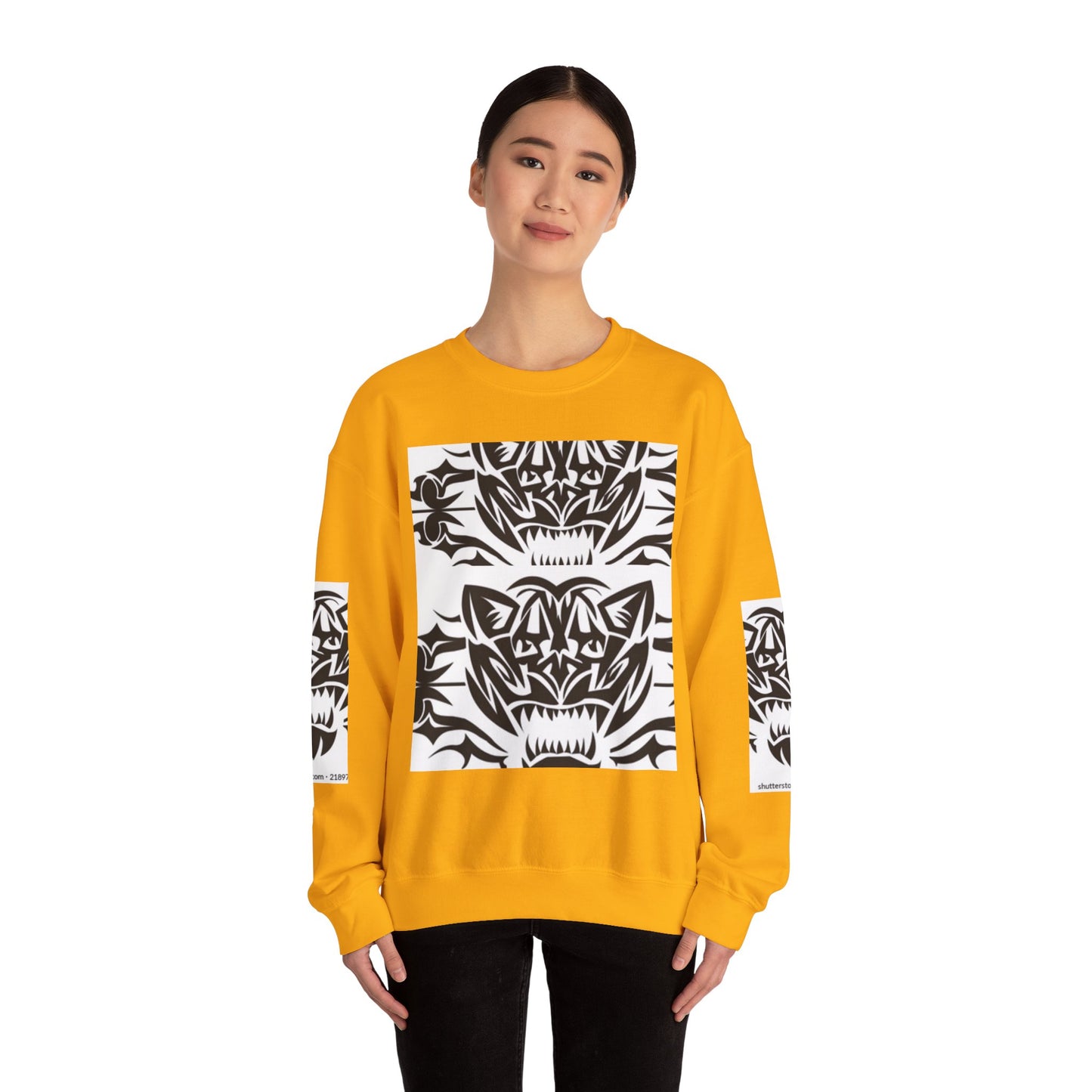 Bold Tiger Graphic Unisex Sweatshirt - Fierce Animal Design