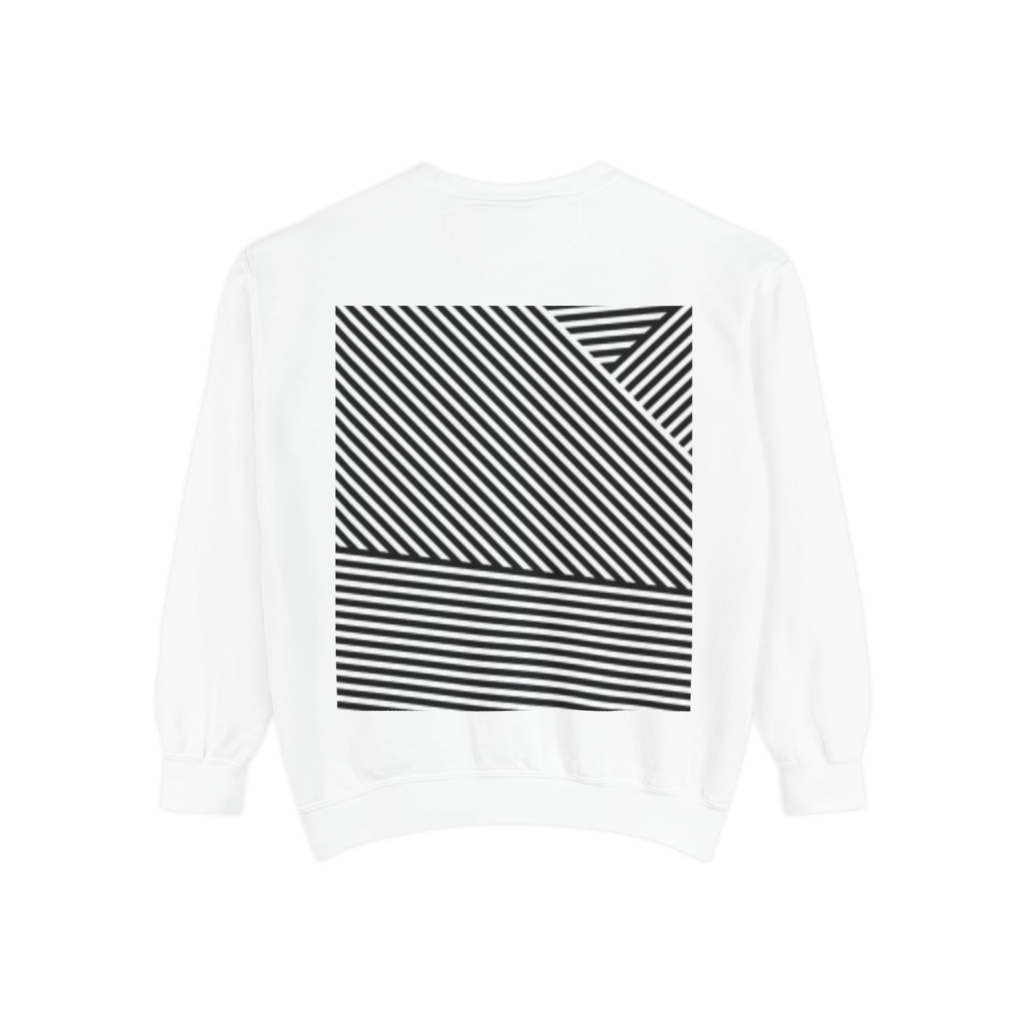 Unique Unisex Garment-Dyed Sweatshirt with Intricate Graphic Design