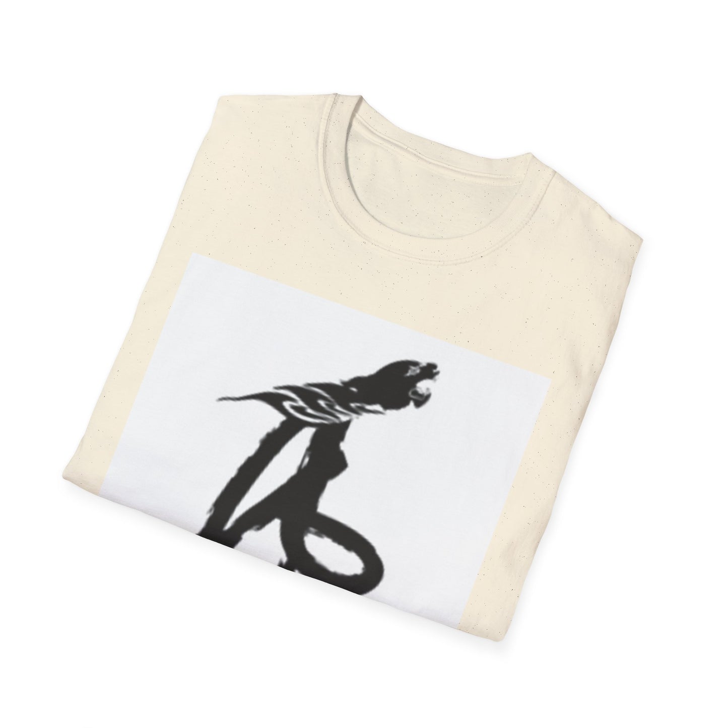 Unisex Softstyle T-Shirt - Black Bird Design for Nature Lovers