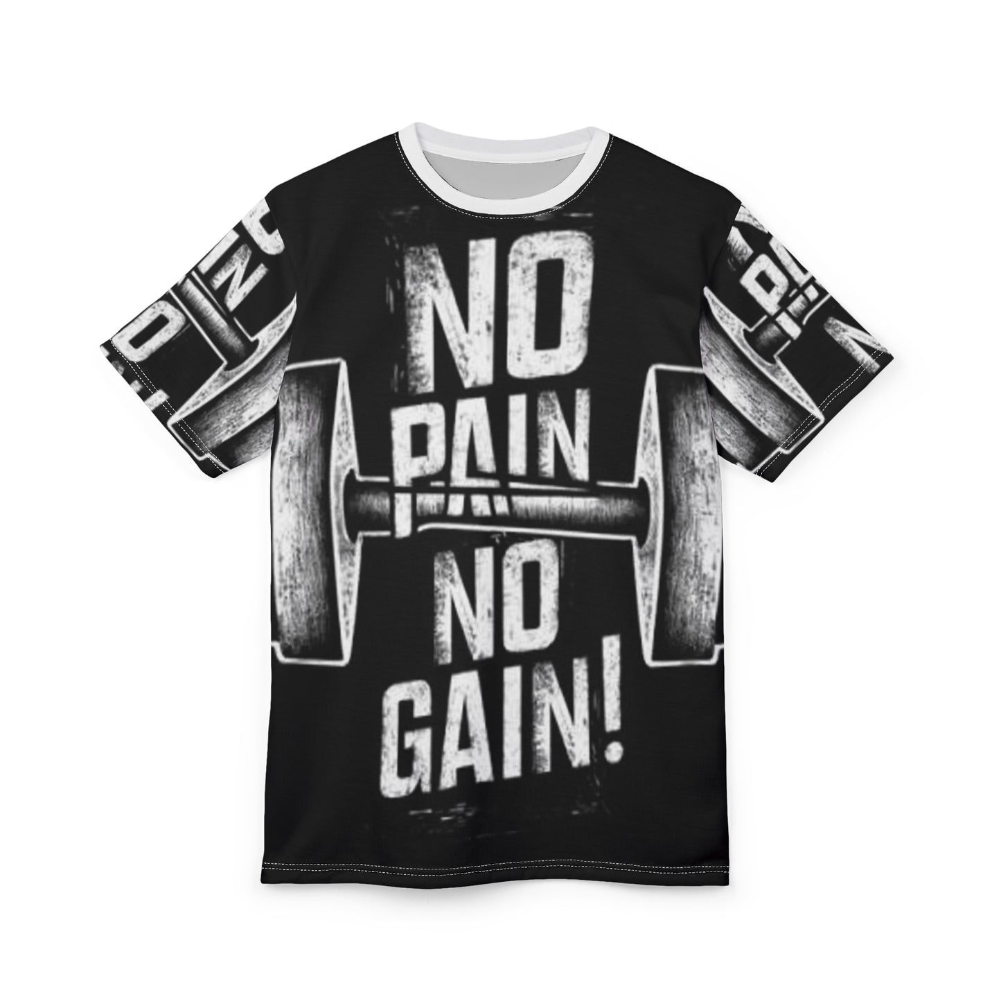 No Pain No Gain Unisex Gym Tee - Motivational Workout Shirt