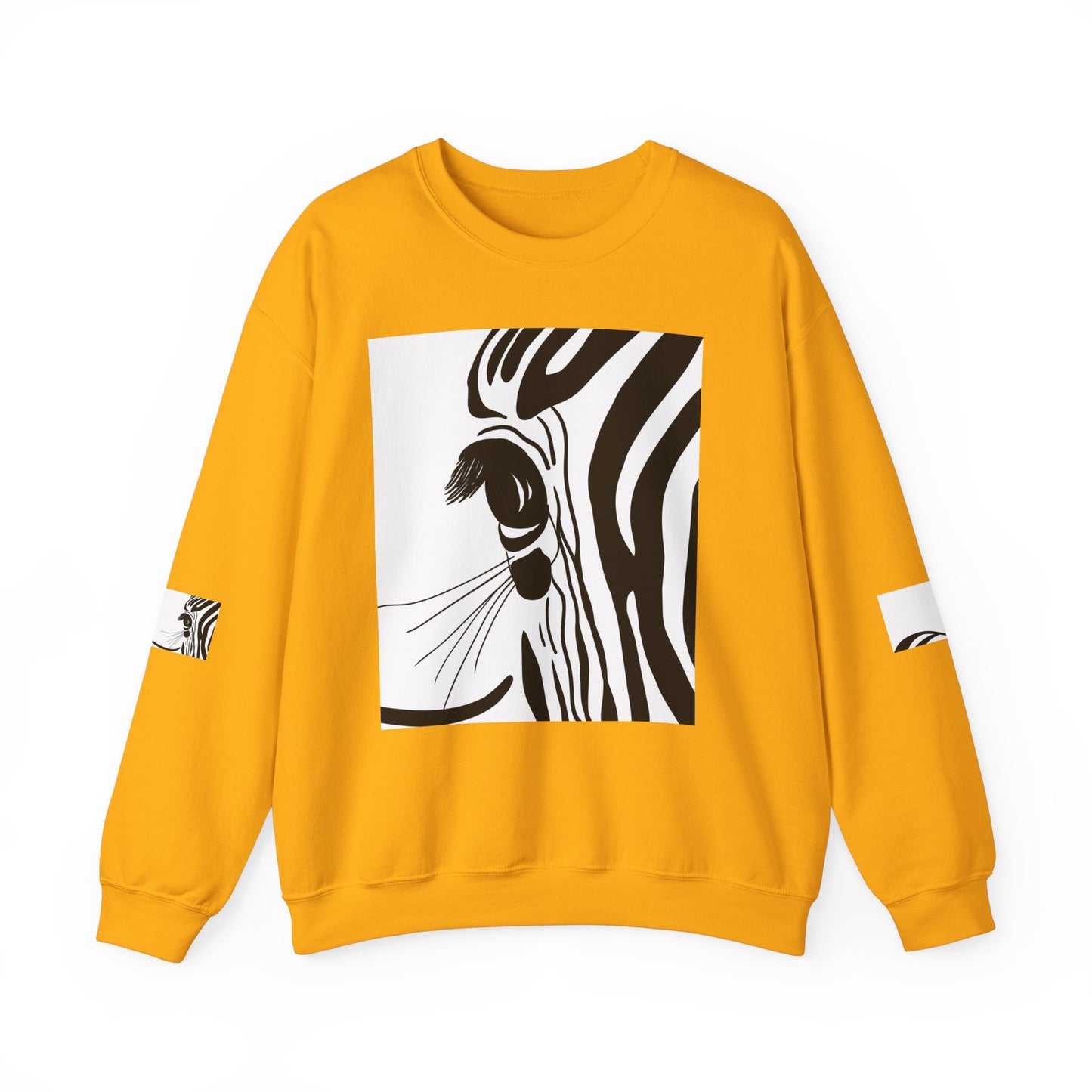Artistically Designed Zebra Crewneck Sweatshirt - Perfect for Nature Lovers