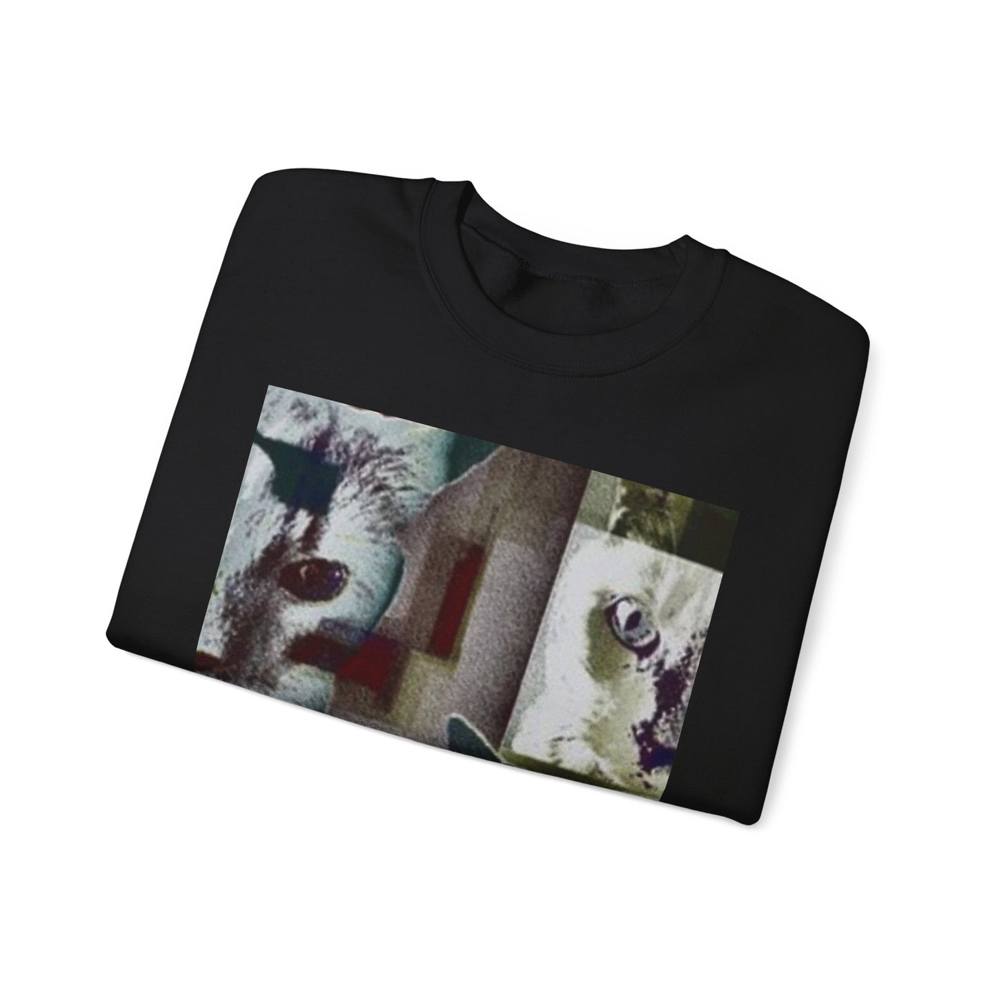 Cozy Cat Lover Crewneck Sweatshirt - Artistic Feline Design