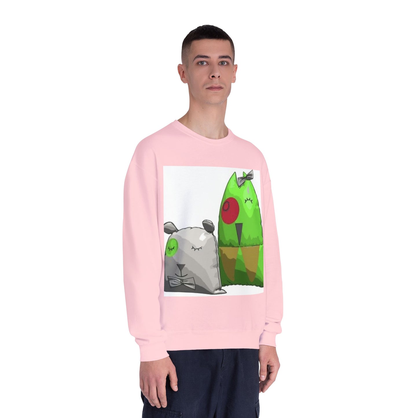 Cute Cartoon Monsters Unisex Crewneck Sweatshirt - Cozy Fun for All Ages