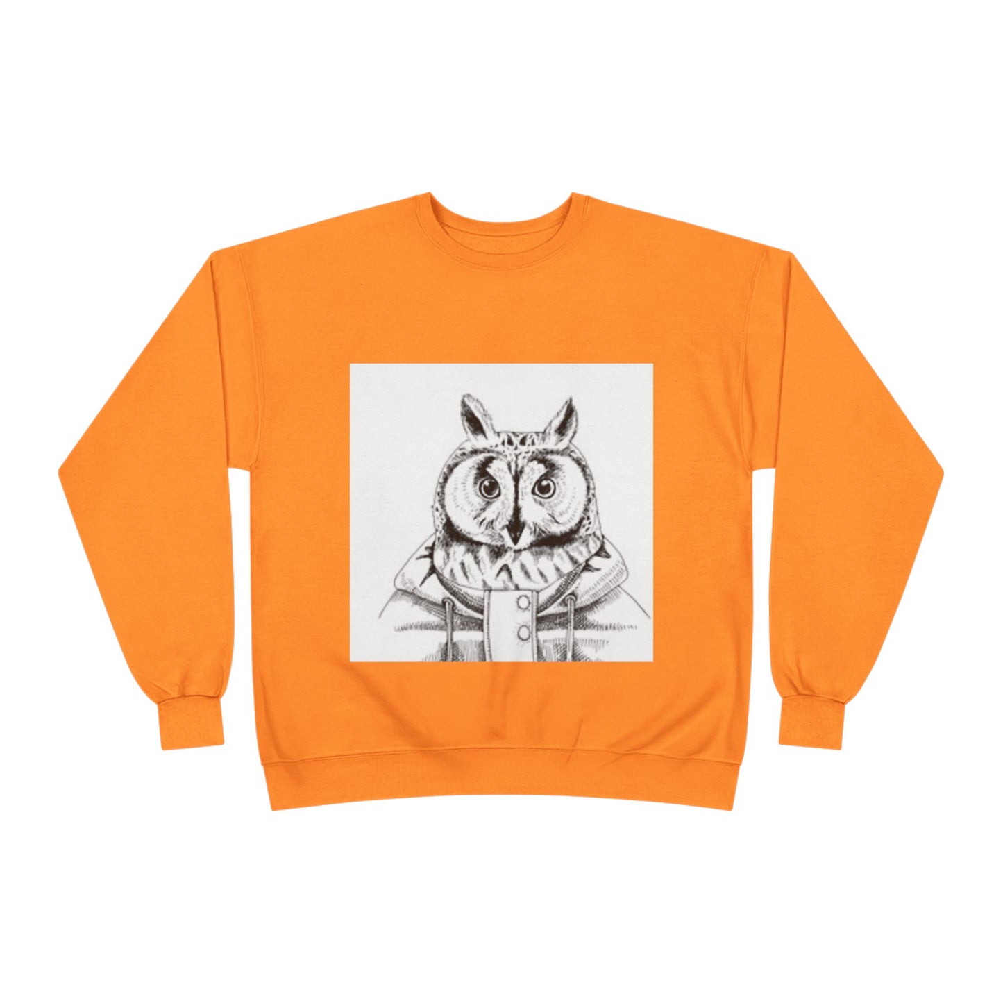 Whimsical Owl Eco-Friendly Crewneck Sweatshirt - Unisex