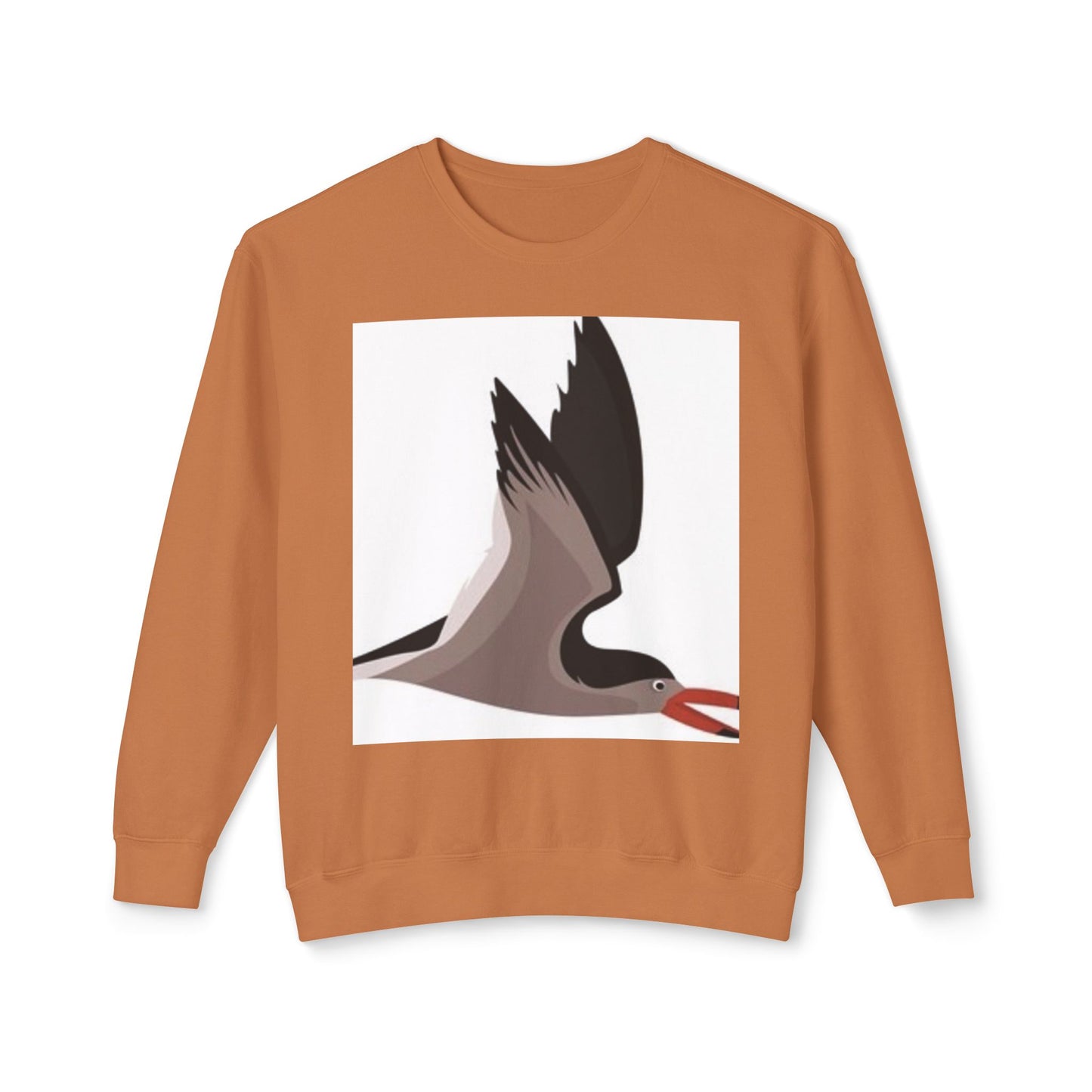 Unisex Sweater with Bird Graphic - Lightweight Crewneck Sweatshirt for Nature Lovers