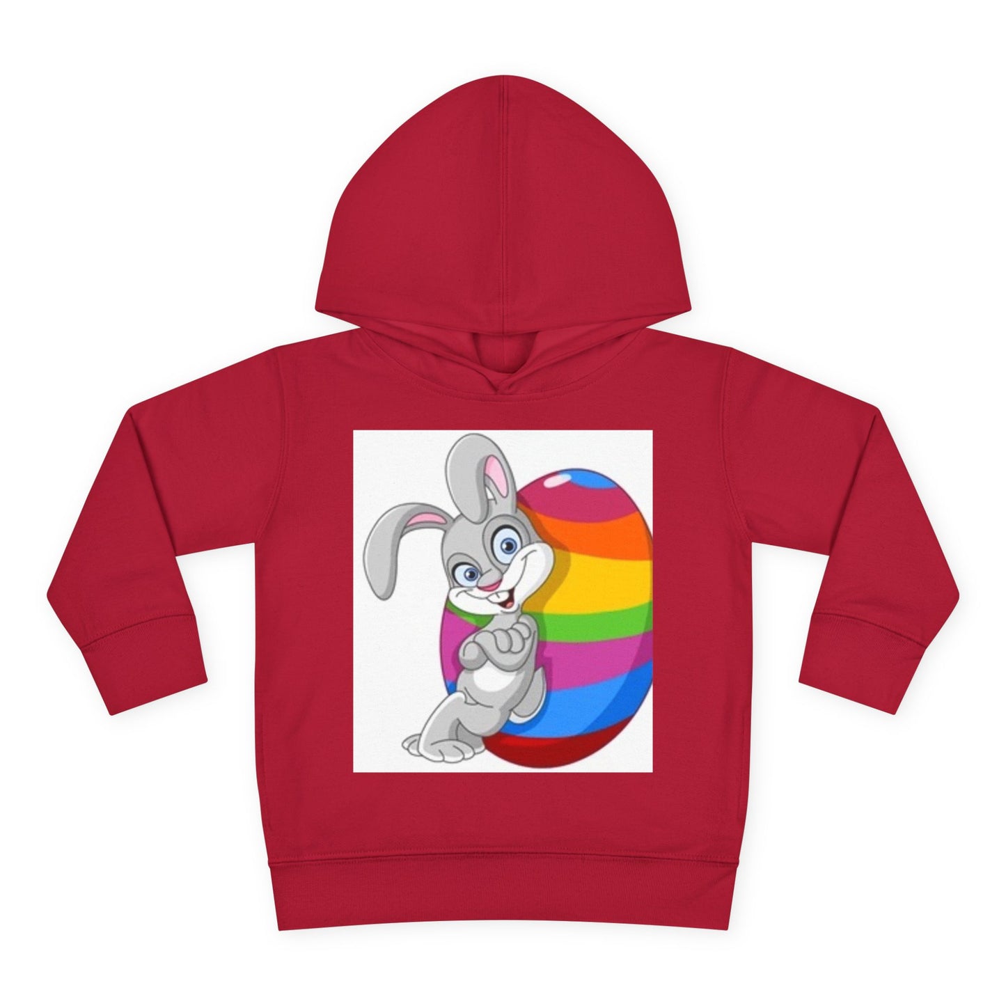 Colorful Easter Bunny Toddler Pullover Hoodie