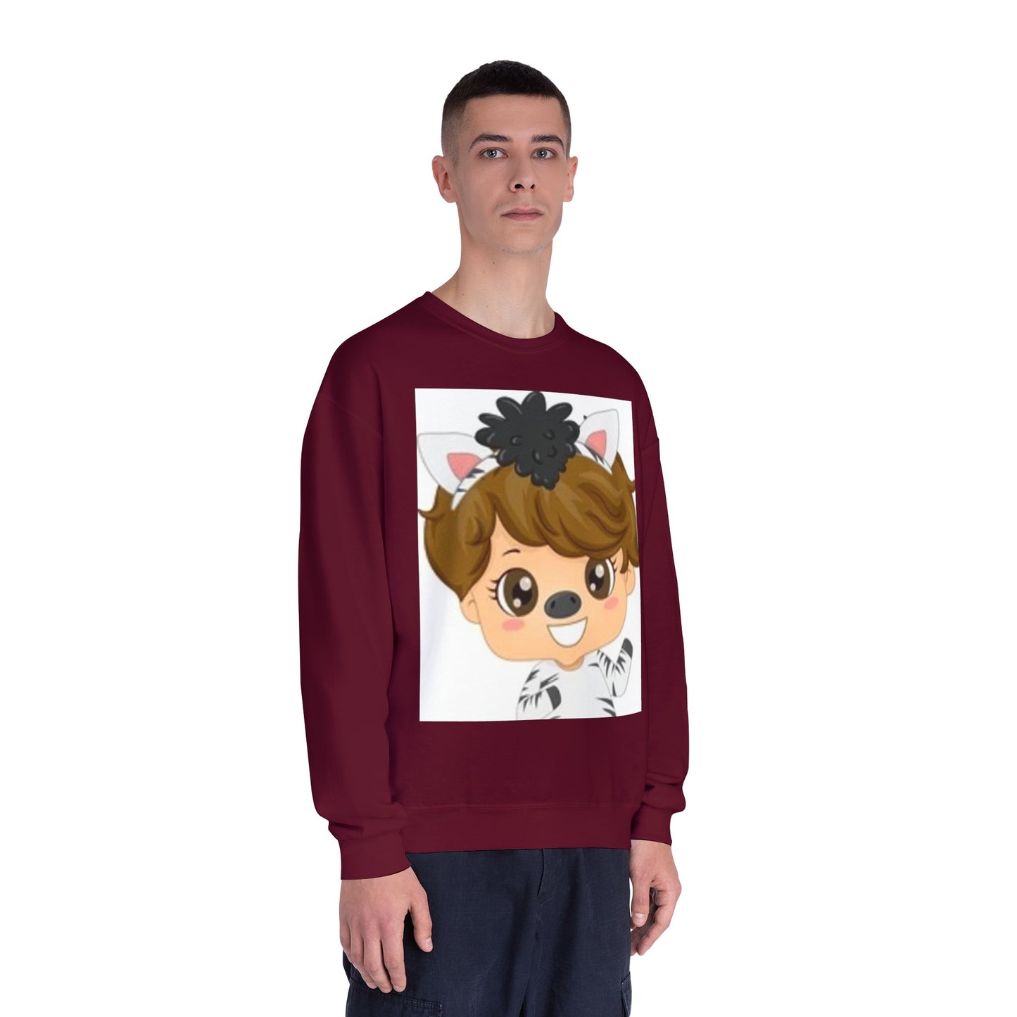 Cute Cartoon Animal Crewneck Sweatshirt for Kids