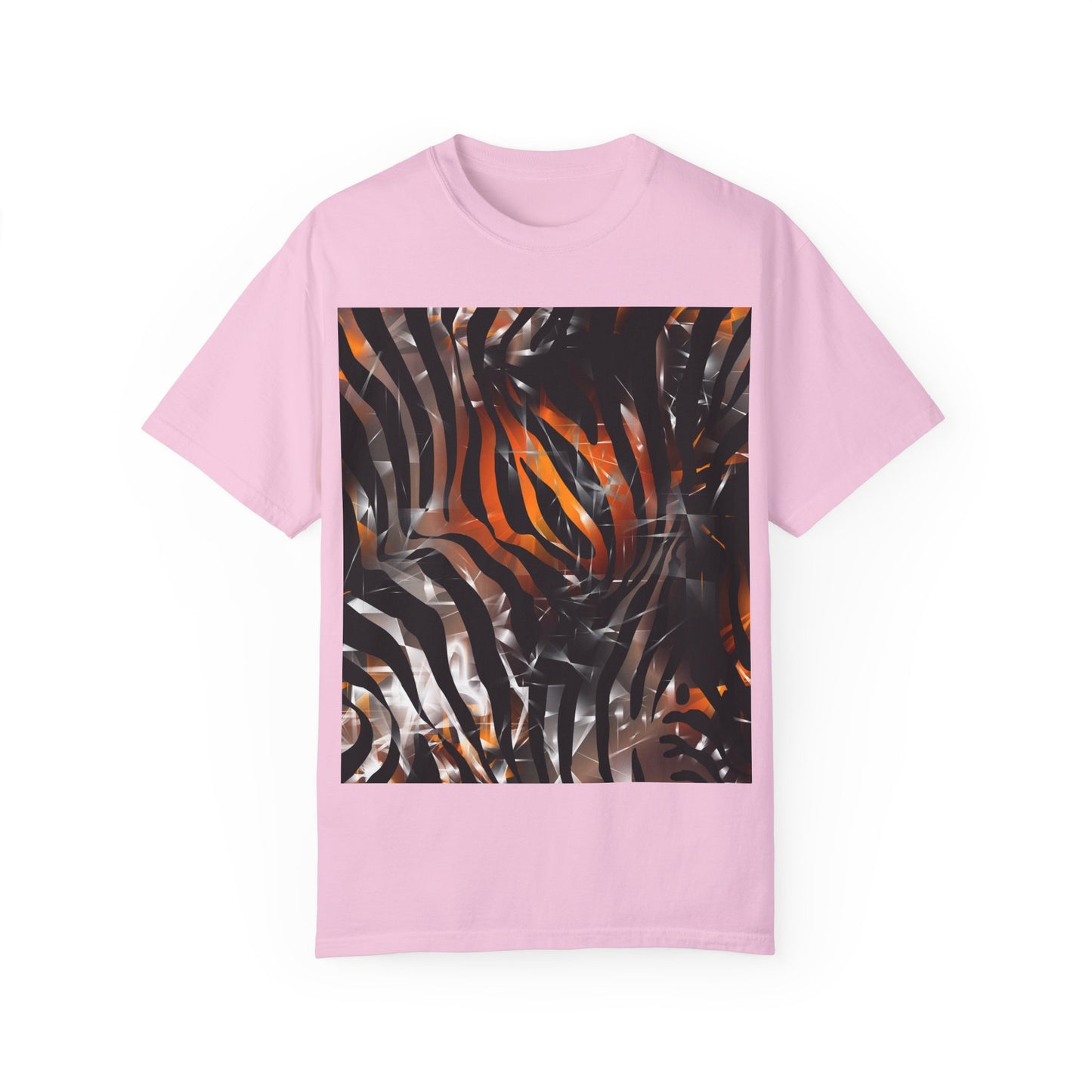 Vibrant Jungle Print Unisex Garment-Dyed T-Shirt