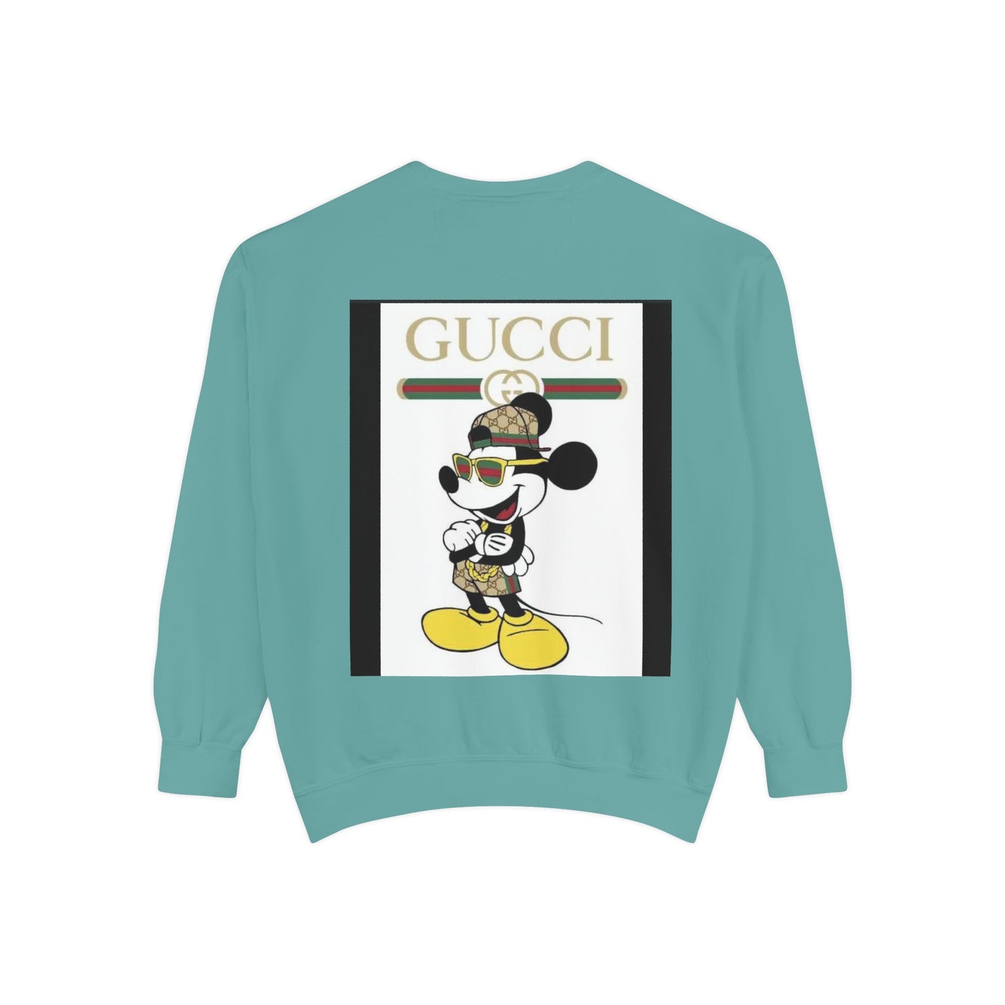 Mickey Mouse Gucci Streetwear Sweatshirt - Unisex Garment-Dyed