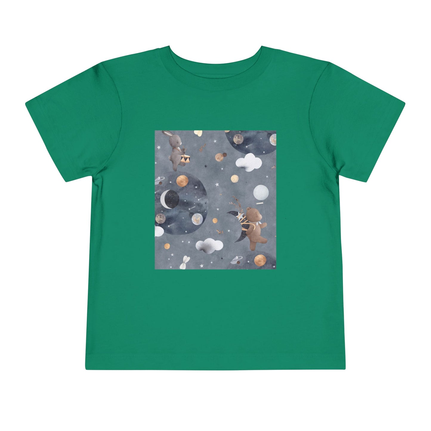 Cosmic Adventure Toddler Tee - Fun Space-Themed Short Sleeve Shirt for Kids