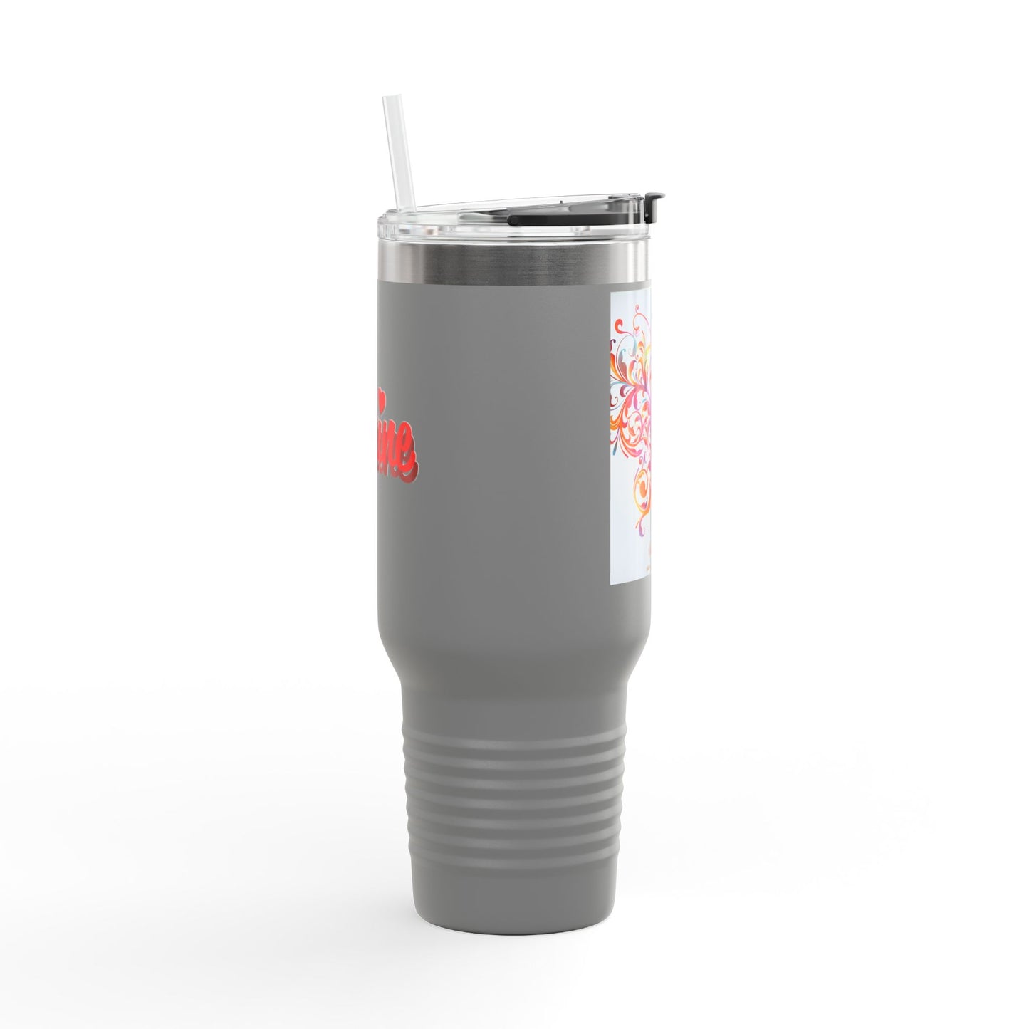 Elegant Insulated Travel Mug | 40oz with Nature-Inspired Design