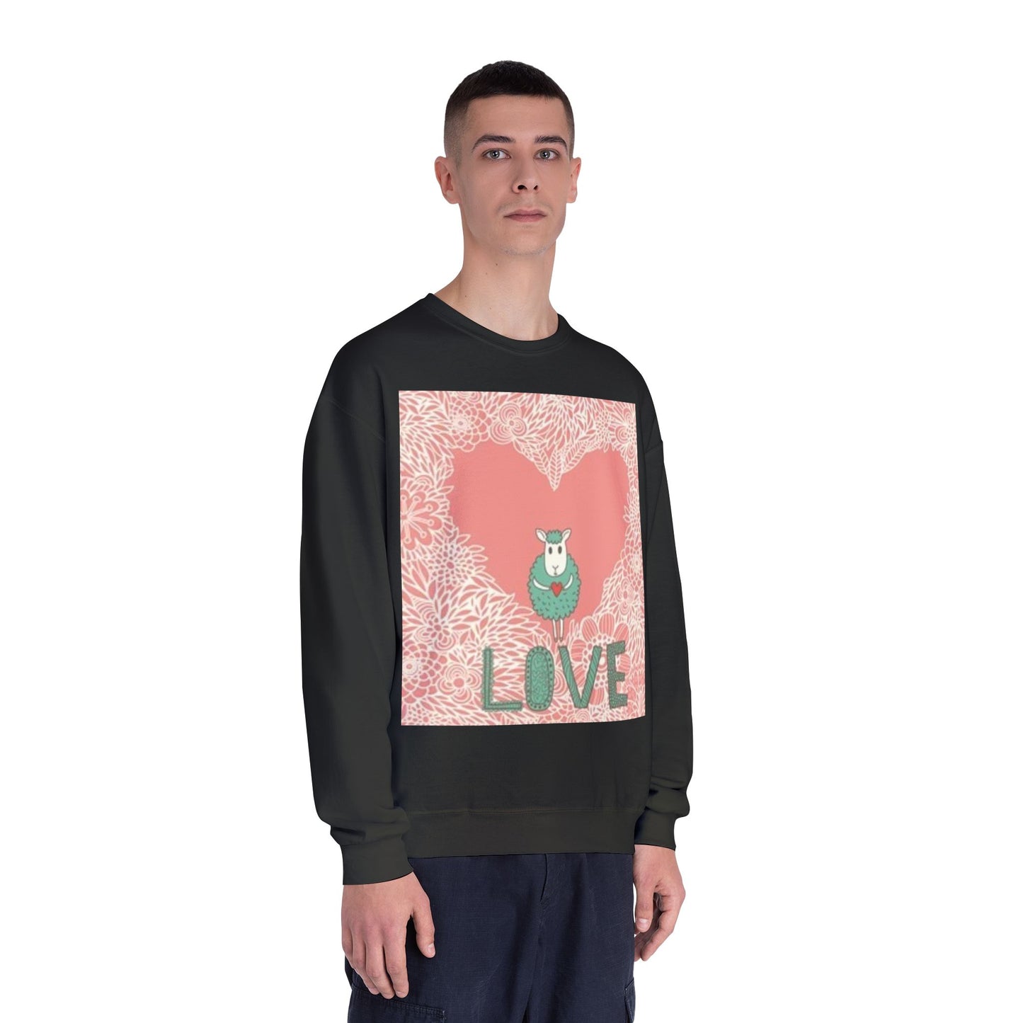 Love-Themed Unisex NuBlend® Crewneck Sweatshirt