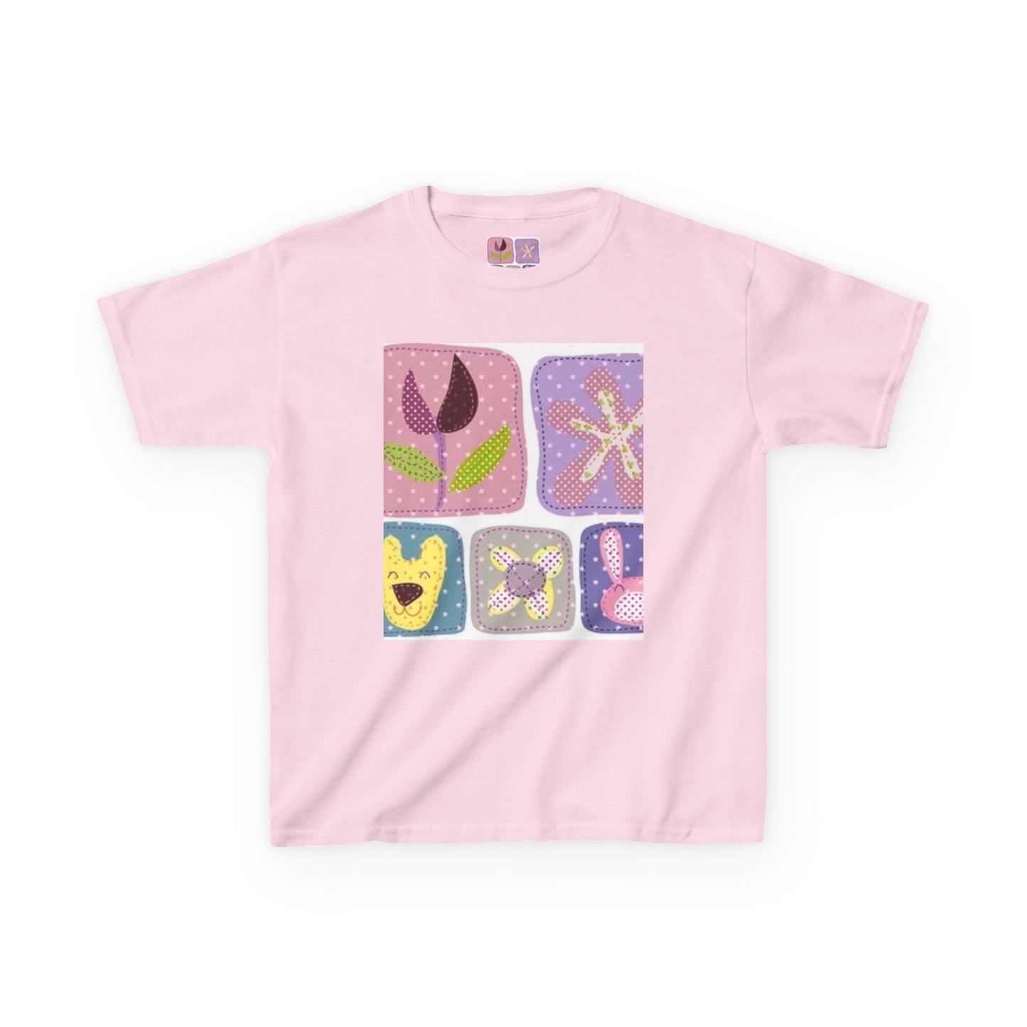 Colorful Kids’ Heavy Cotton™ Tee with Playful Patterns