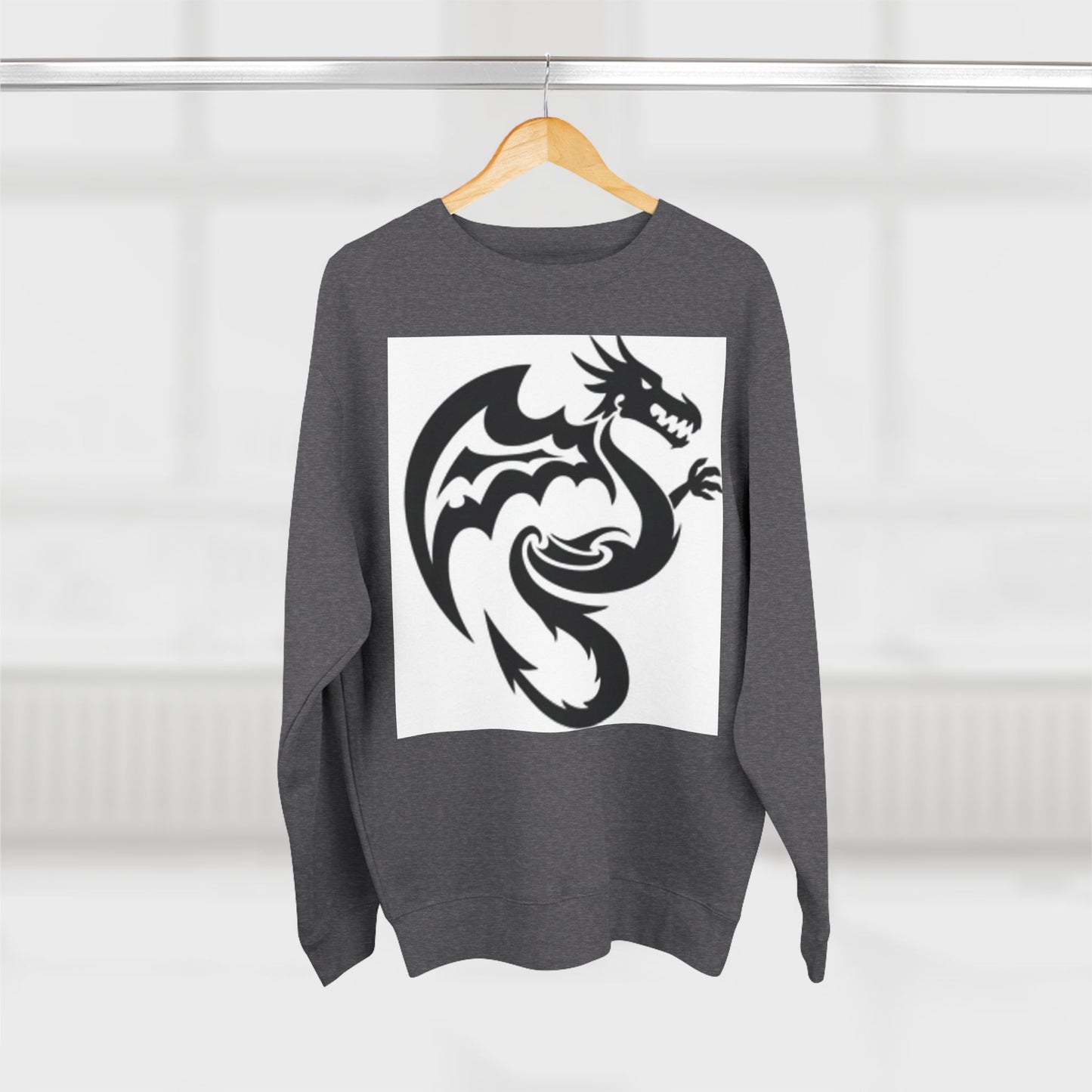 Unisex Dragon Graphic Crewneck Sweatshirt - Stylish & Cozy for Fantasy Lovers