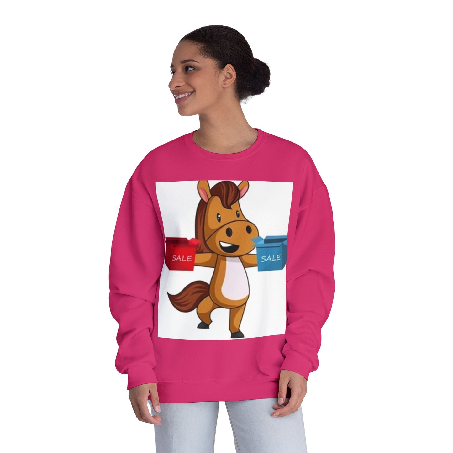 Funny Horse Sale Crewneck Sweatshirt | Unisex NuBlend®