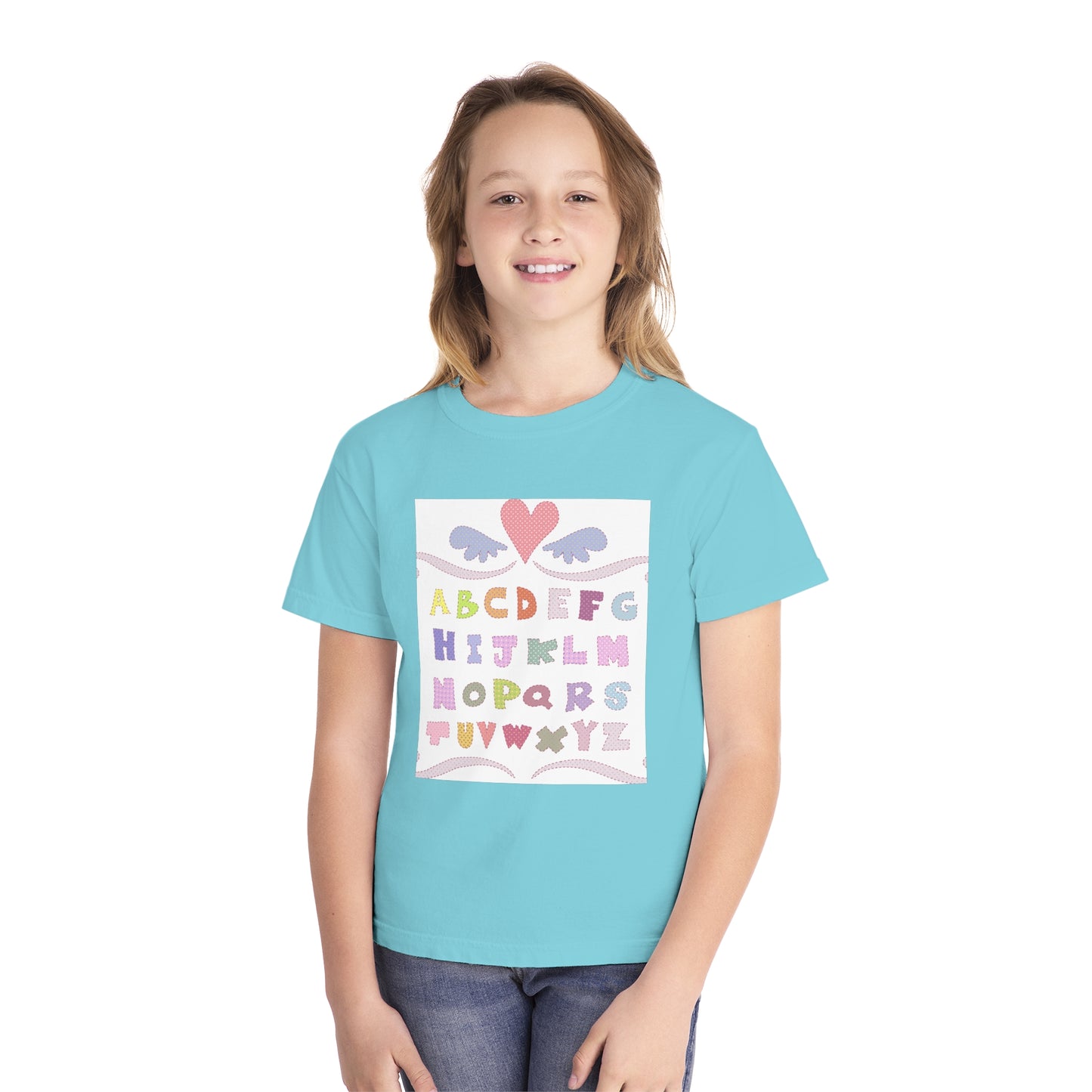 Youth Alphabet Love Tee - Fun & Playful Kids Shirt
