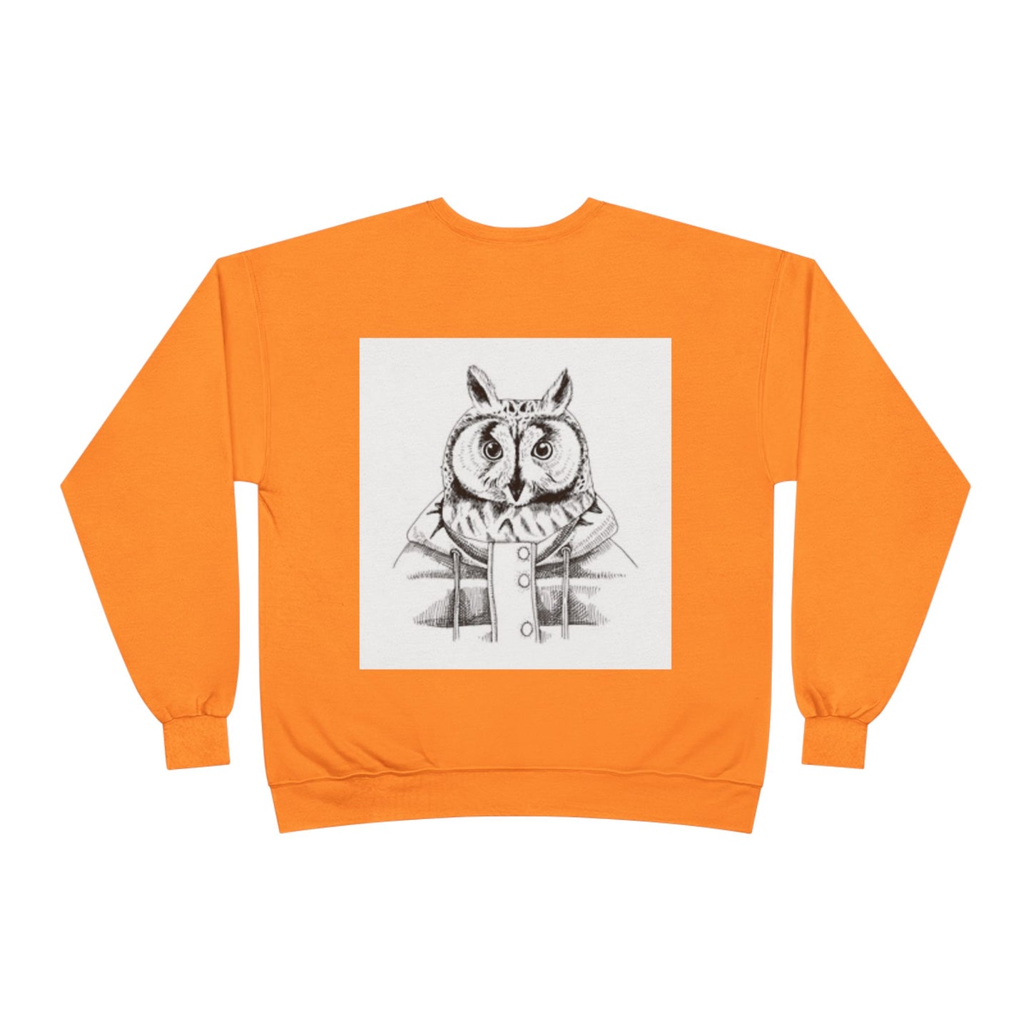 Whimsical Owl Eco-Friendly Crewneck Sweatshirt - Unisex