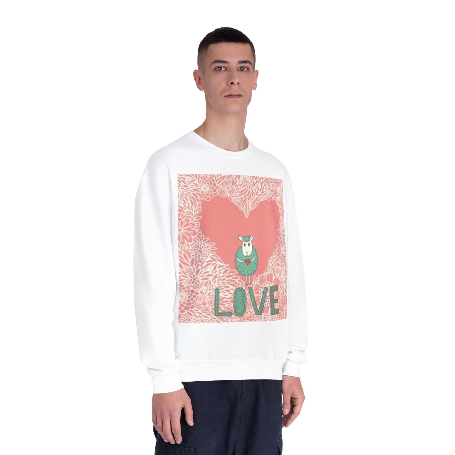 Love-Themed Unisex NuBlend® Crewneck Sweatshirt