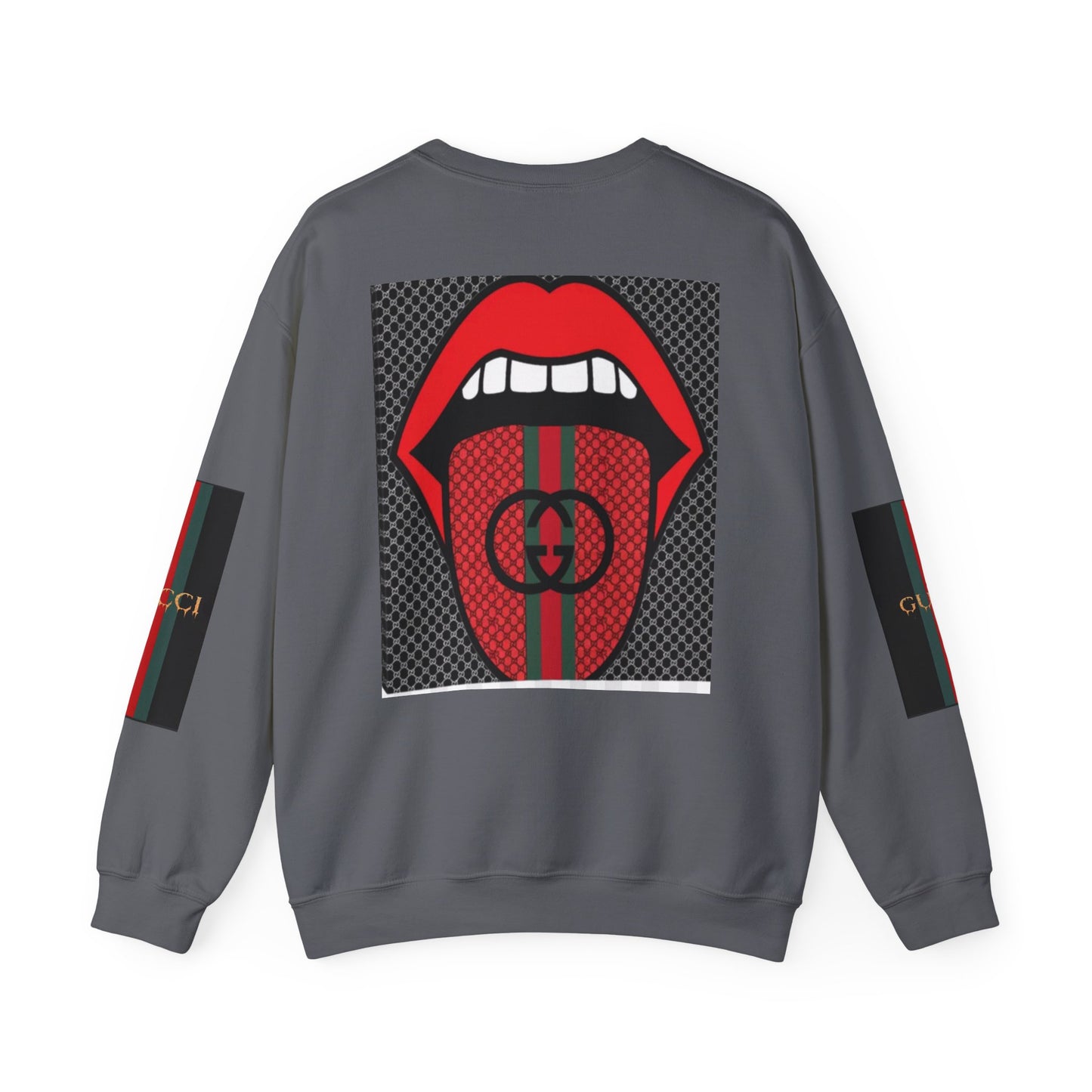 Gucci Inspired Unisex Heavy Blend Crewneck Sweatshirt - Bold Graphic Design