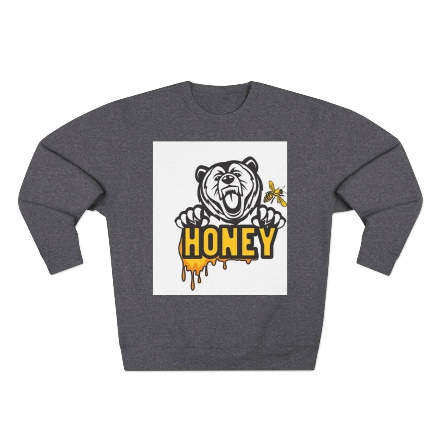 Honey Bear Unisex Crewneck Sweatshirt - Cozy and Fun Gift for Animal Lovers