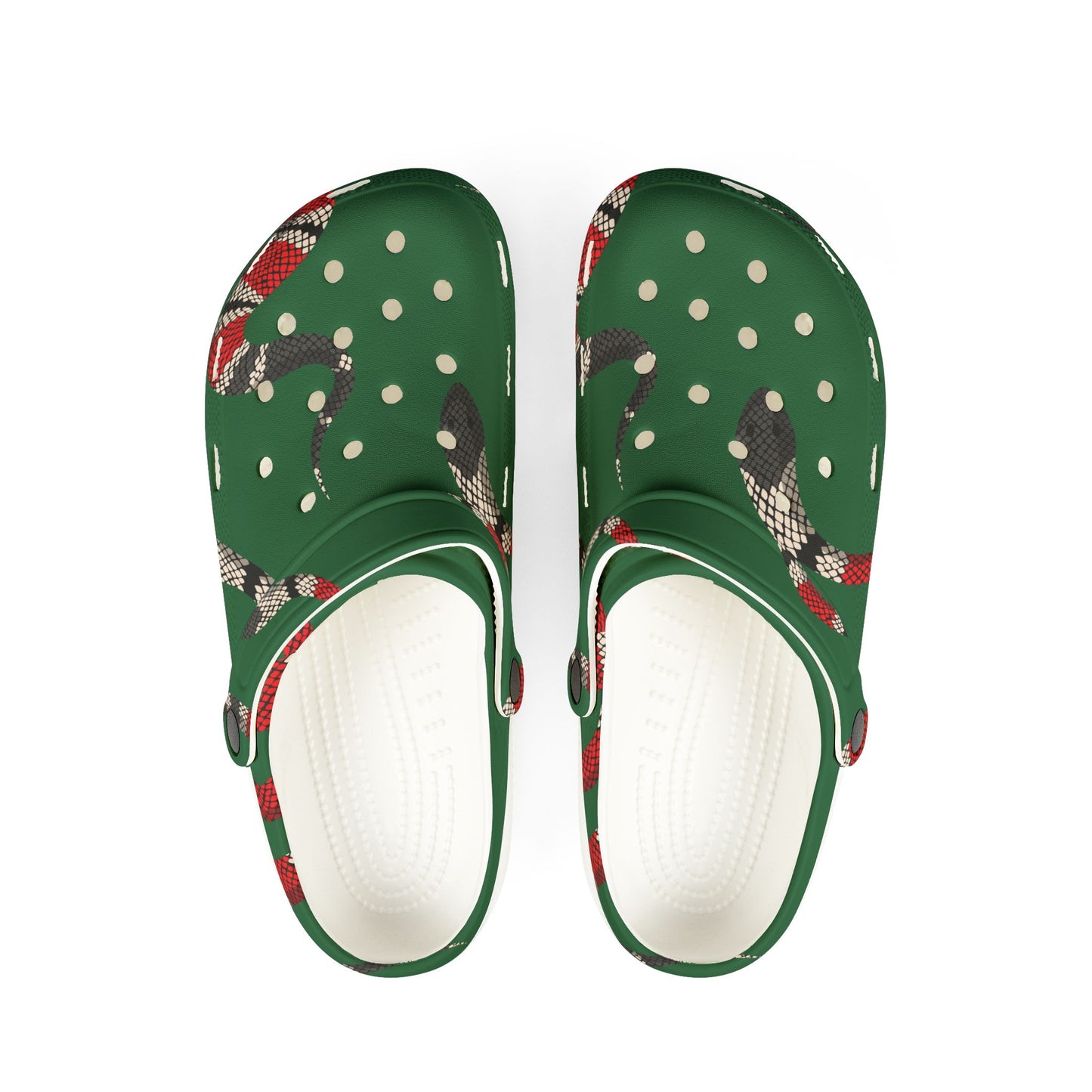 Festive EVA Foam Rubber Clogs with Polka Dots & Holiday Design