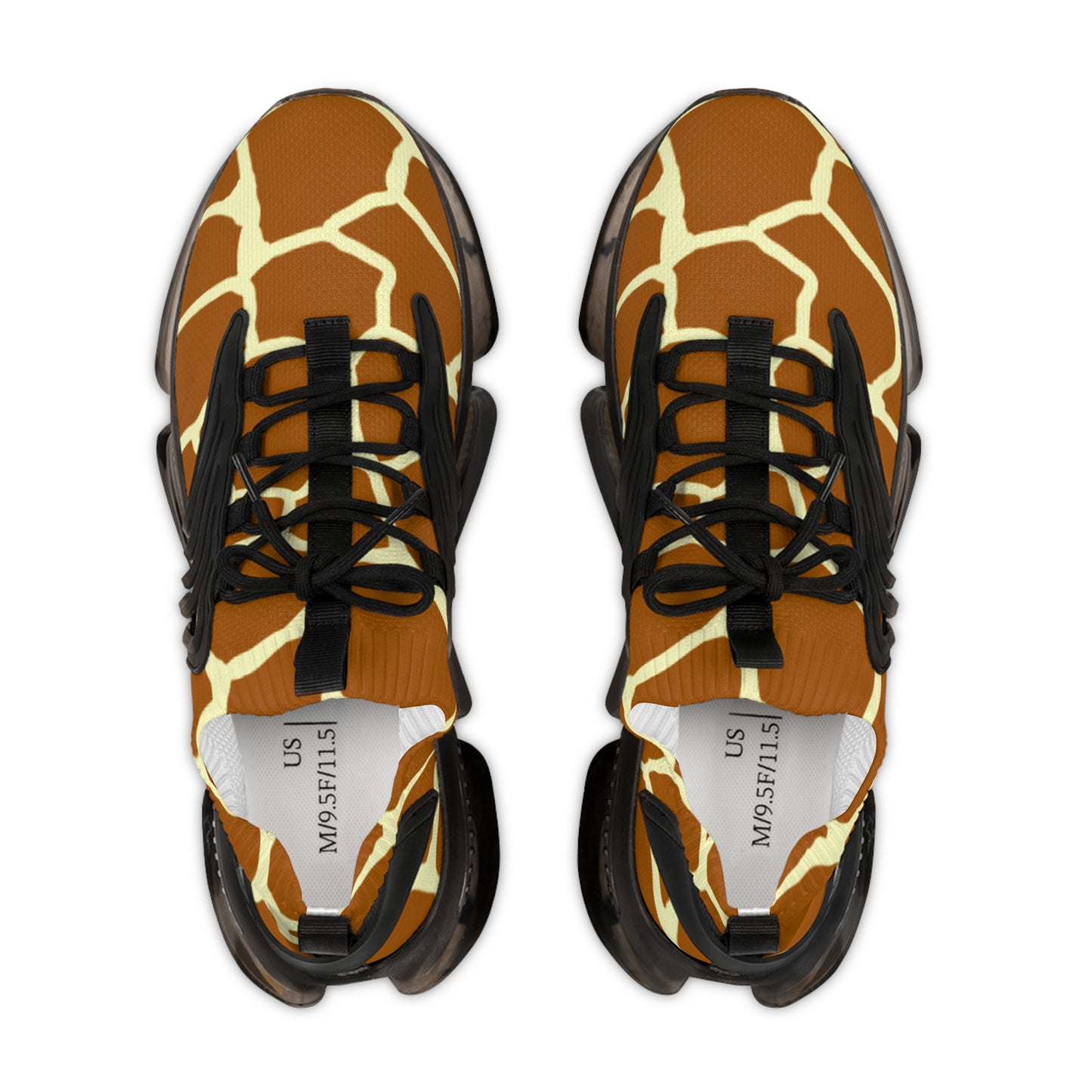 Giraffe Print Mesh Sneakers - Trendy Animal Style for Casual Outings