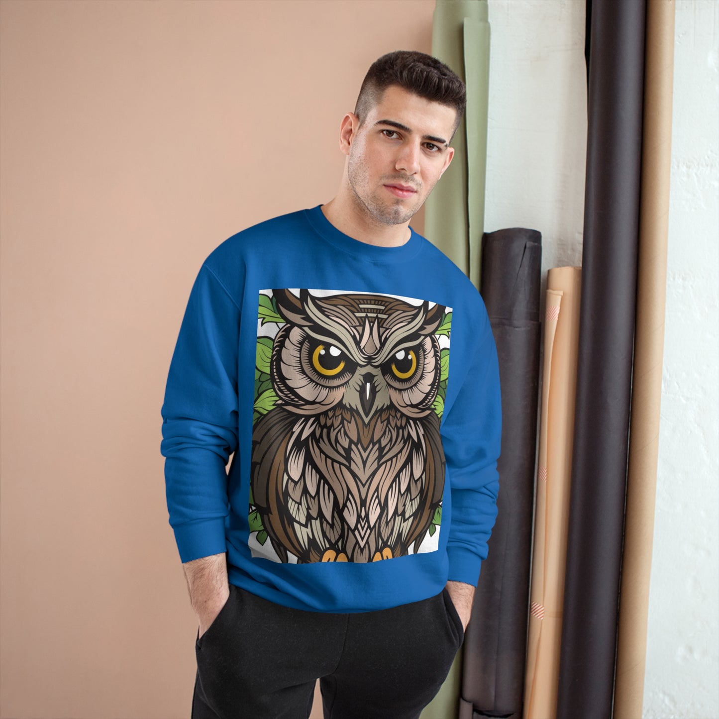 Champion Owl Sweatshirt - Cozy Unisex Sweater Perfect for Nature Lovers