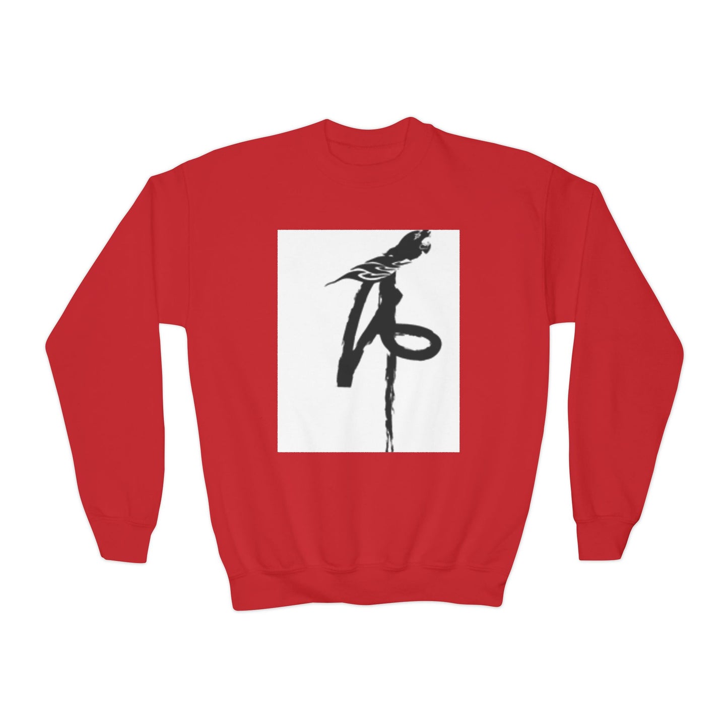 Youth Crewneck Sweatshirt with Parrot Design - Comfortable & Stylish for All Occasions
