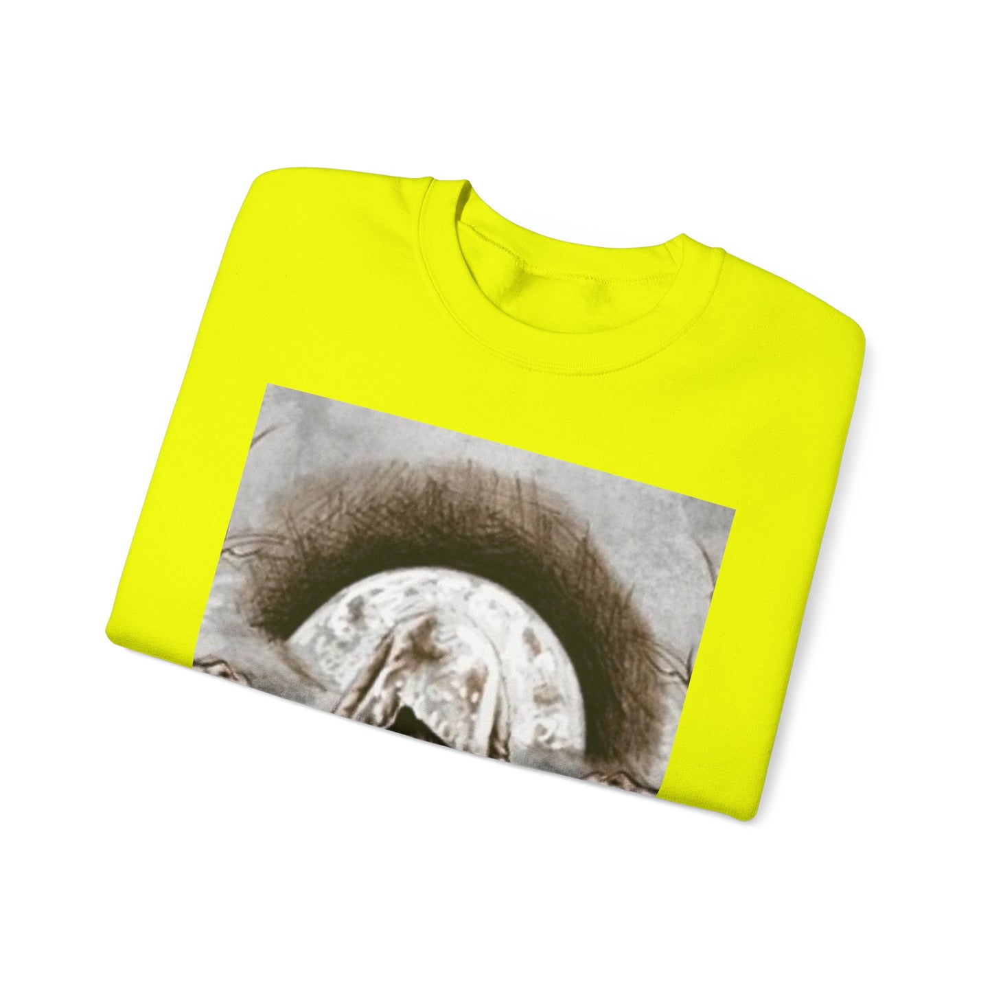 Mystical Hooded Figure Unisex Crewneck Sweatshirt - Fantasy Apparel for Dreamers