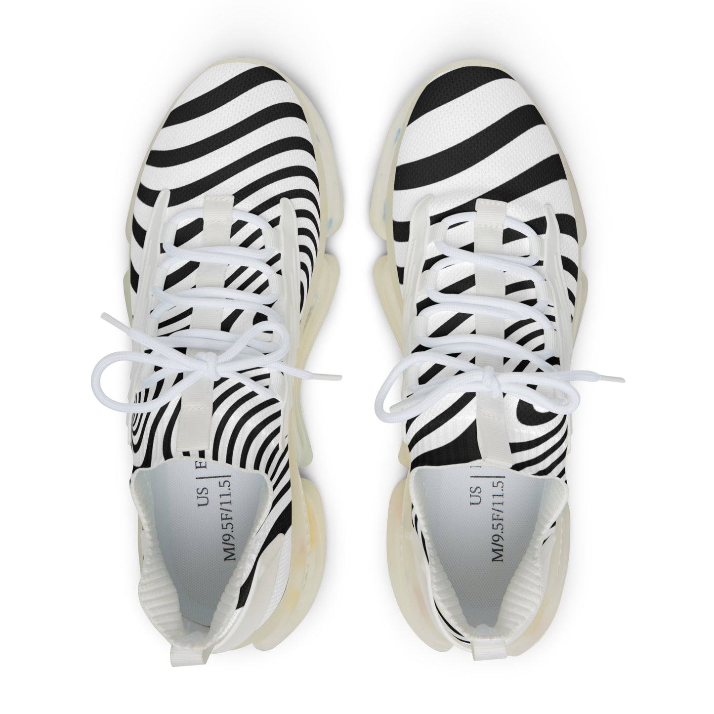 Men's Zebra Striped Mesh Sneakers - Stylish & Breathable Footwear for Every Occasion