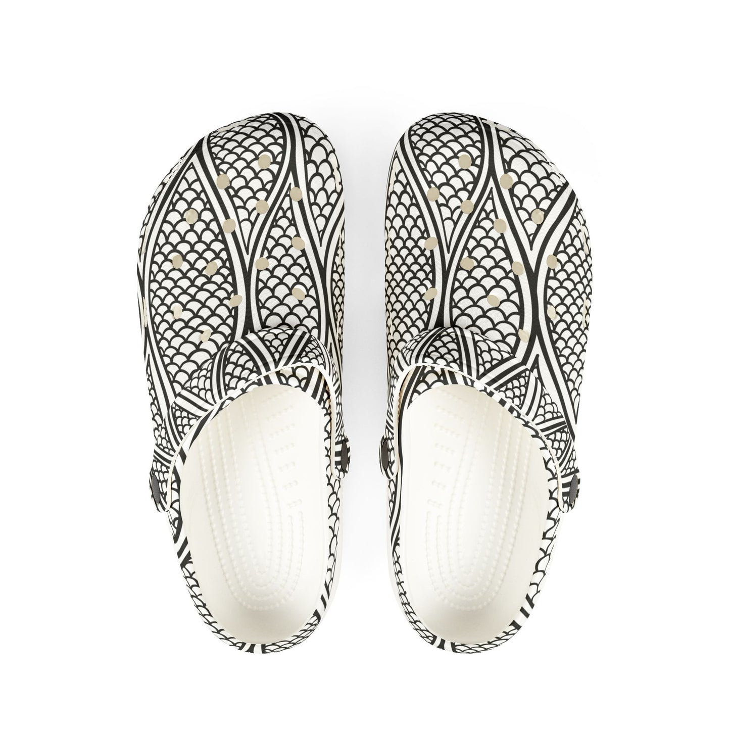 Stylish EVA Foam Rubber Shoes with Fish Scale Design